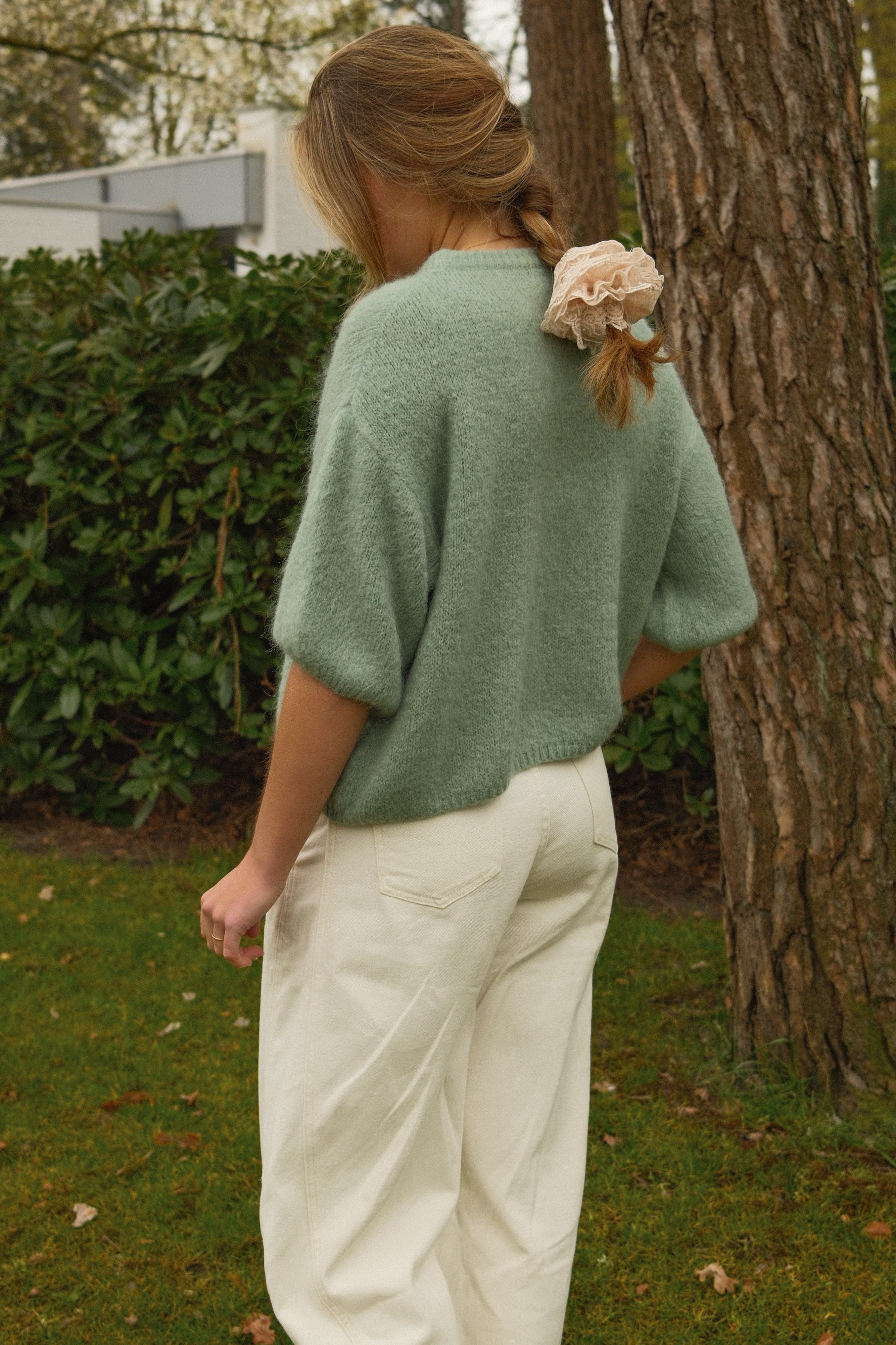 MOHAIR TESS KNIT GREEN