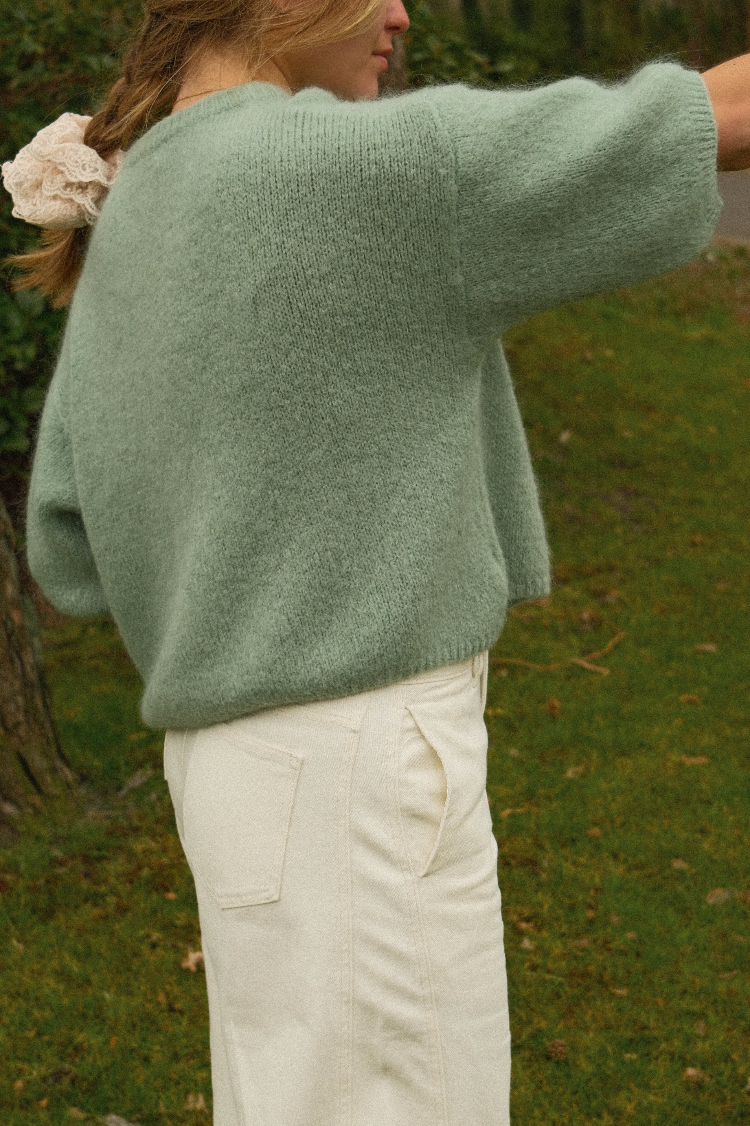 MOHAIR TESS KNIT GREEN