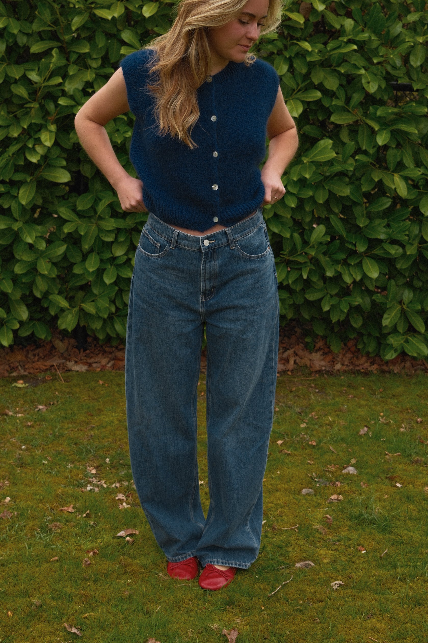 MOHAIR MEGGY GILET NAVY