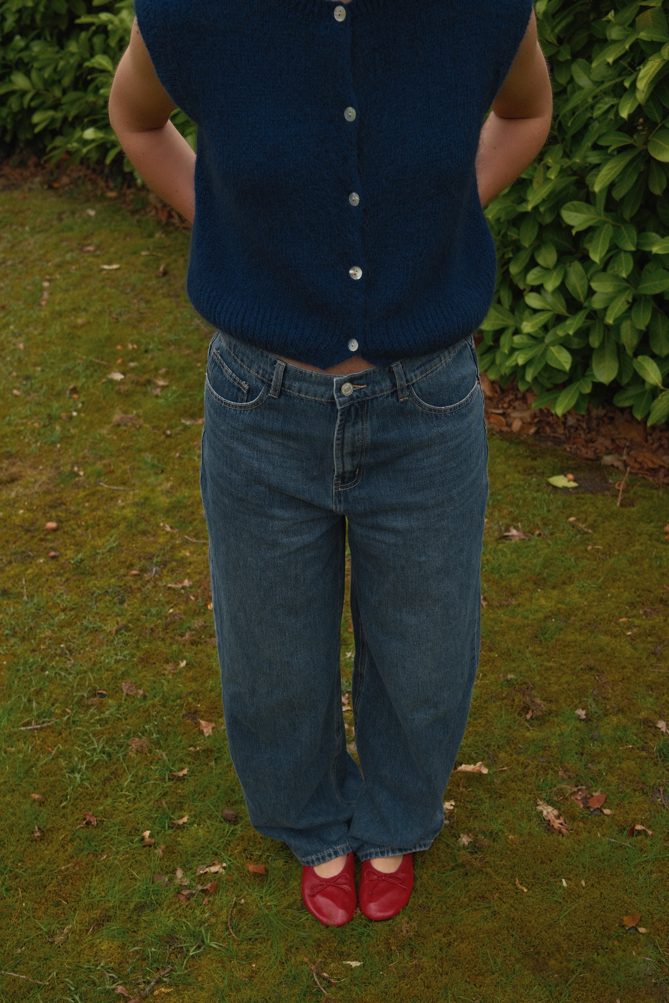 MOHAIR MEGGY GILET NAVY