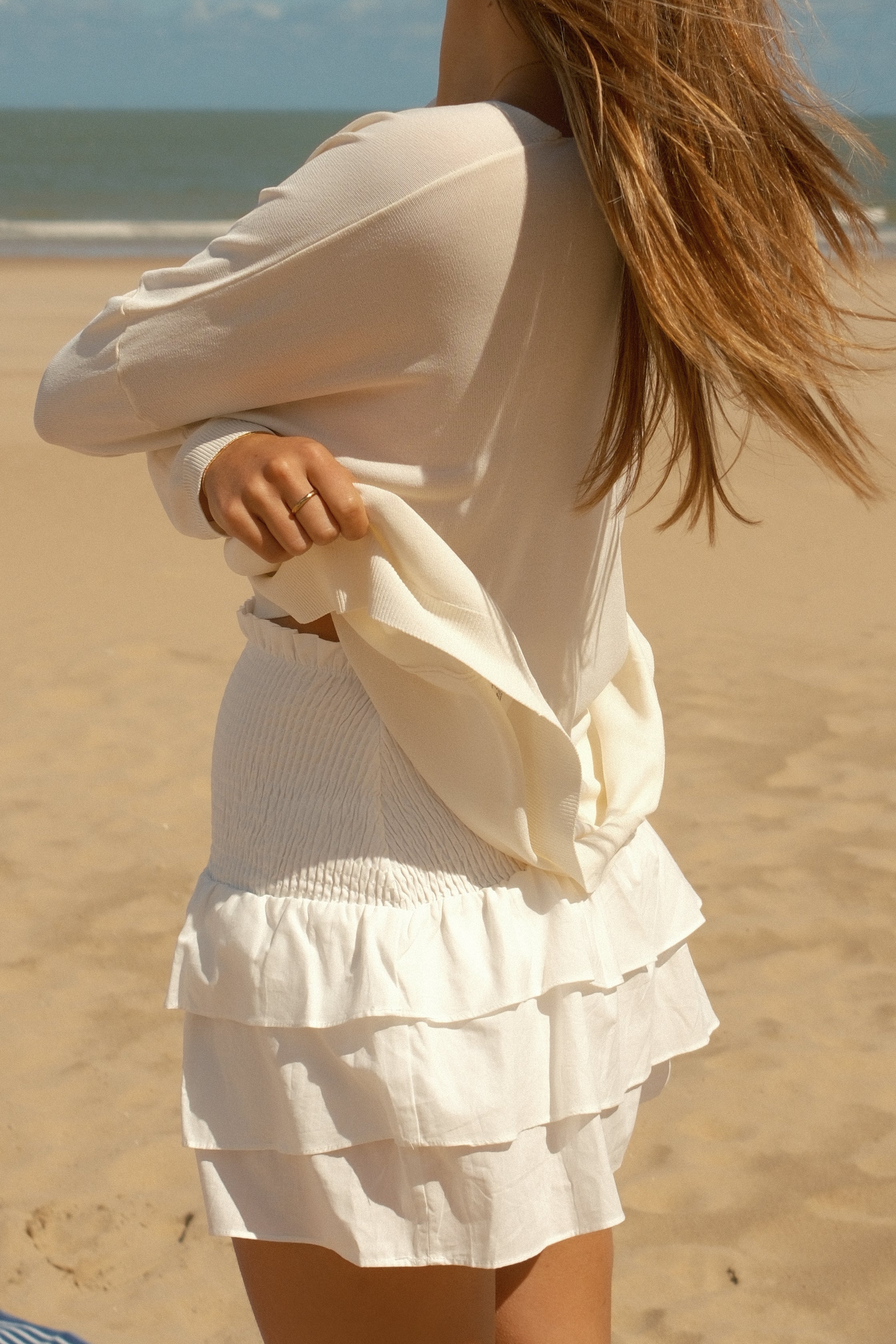 ANNIE SKIRT OFF-WHITE