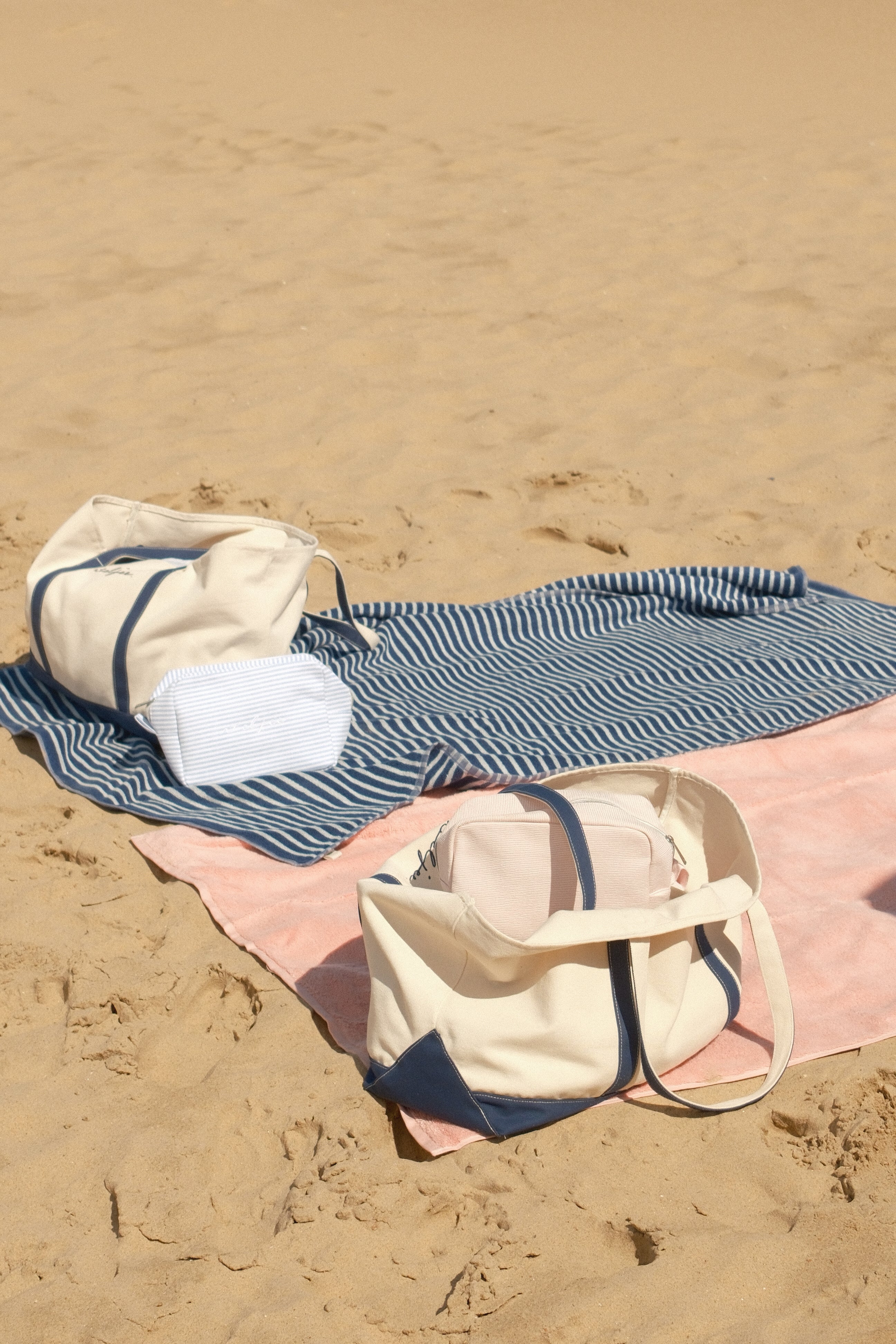 ATELJEE BEACH BAG NAVY