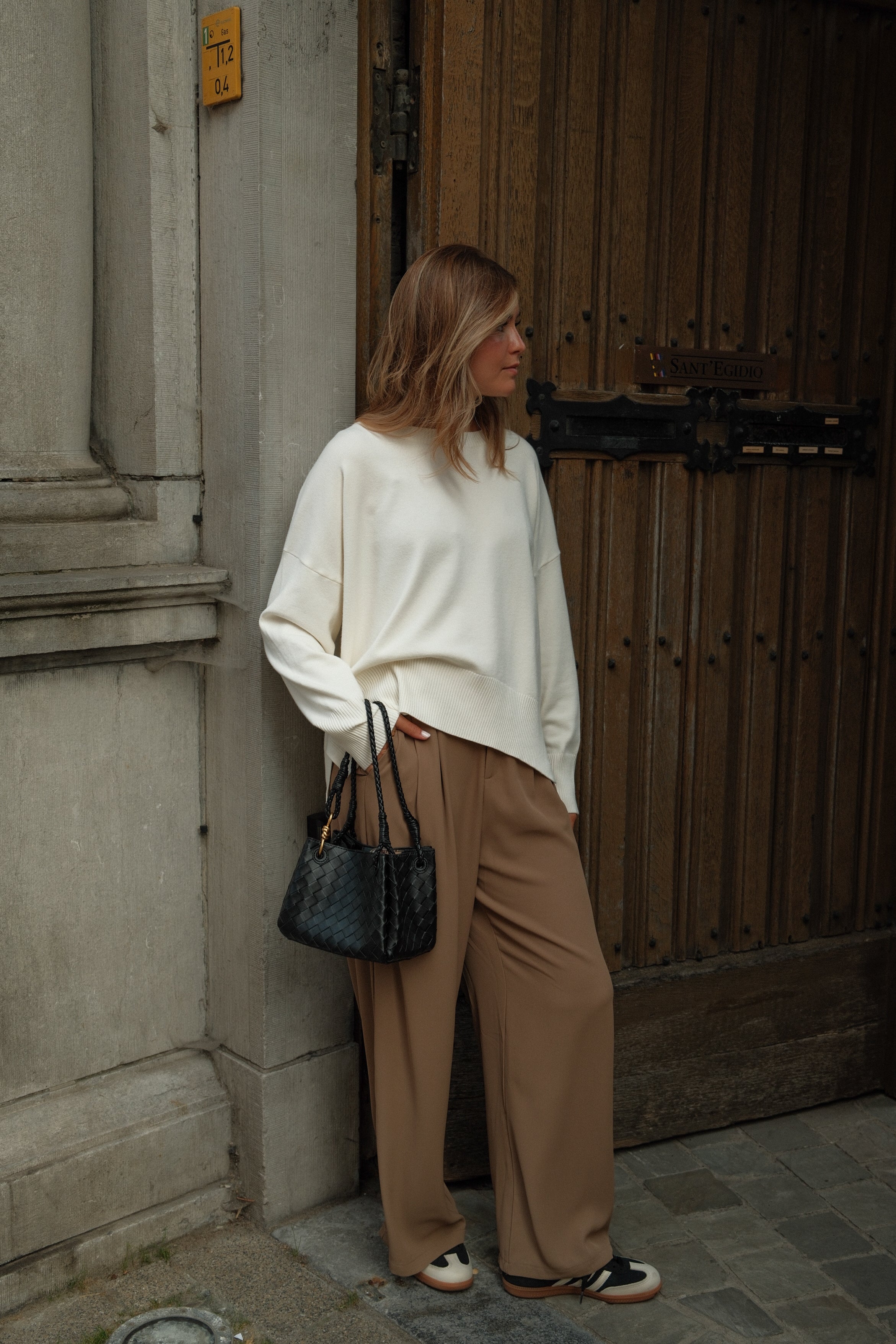 WIDE NOLA PANTALON TAUPE