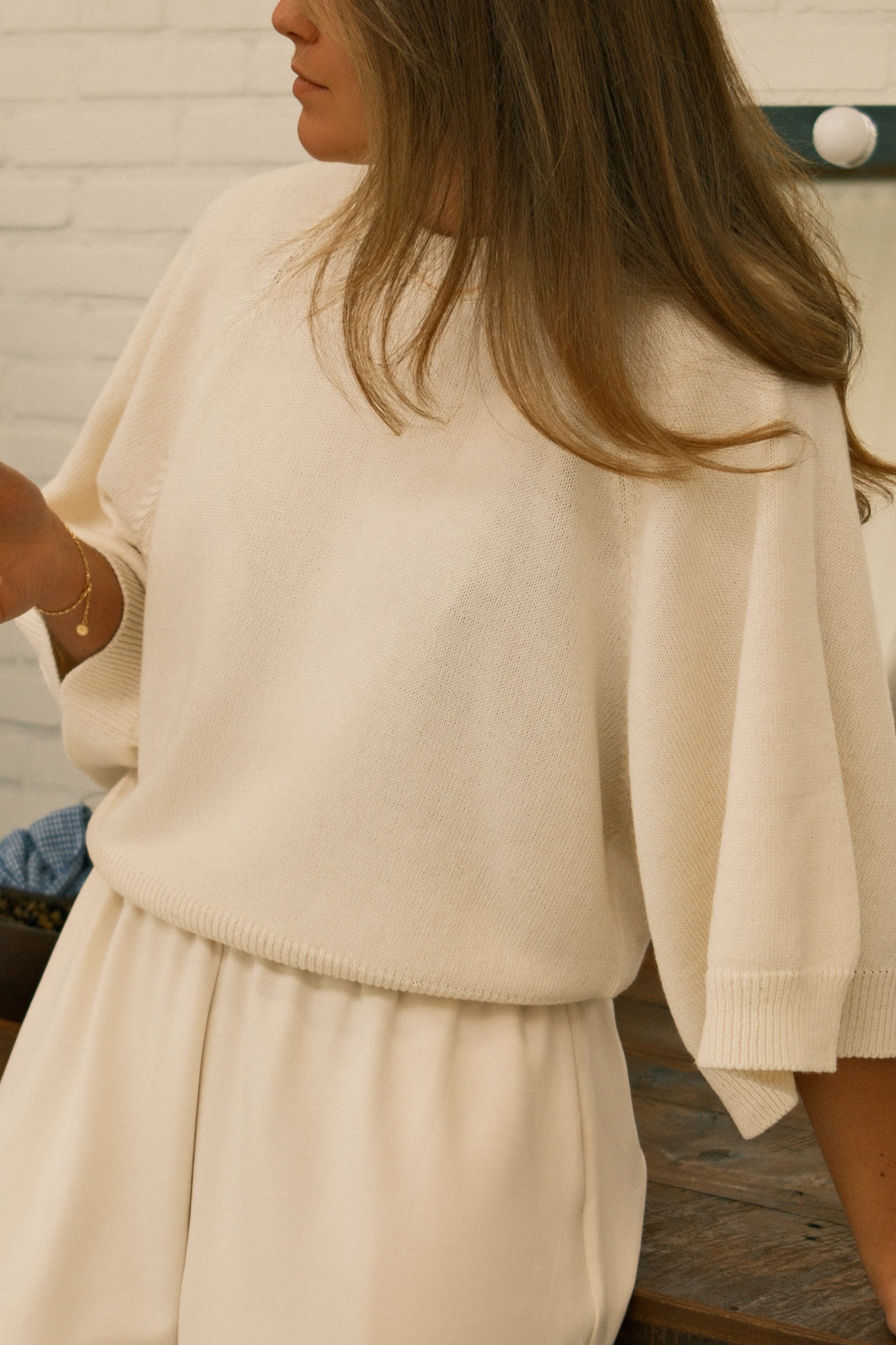 THE COTTON SAAR KNIT ECRU