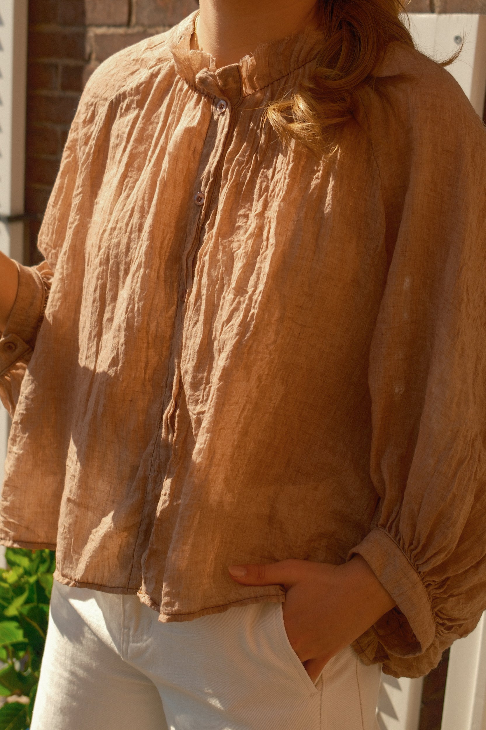 SARAH SHIRT CAMEL