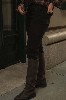 MANHATTAN CIGARETTE JEANS BLACK