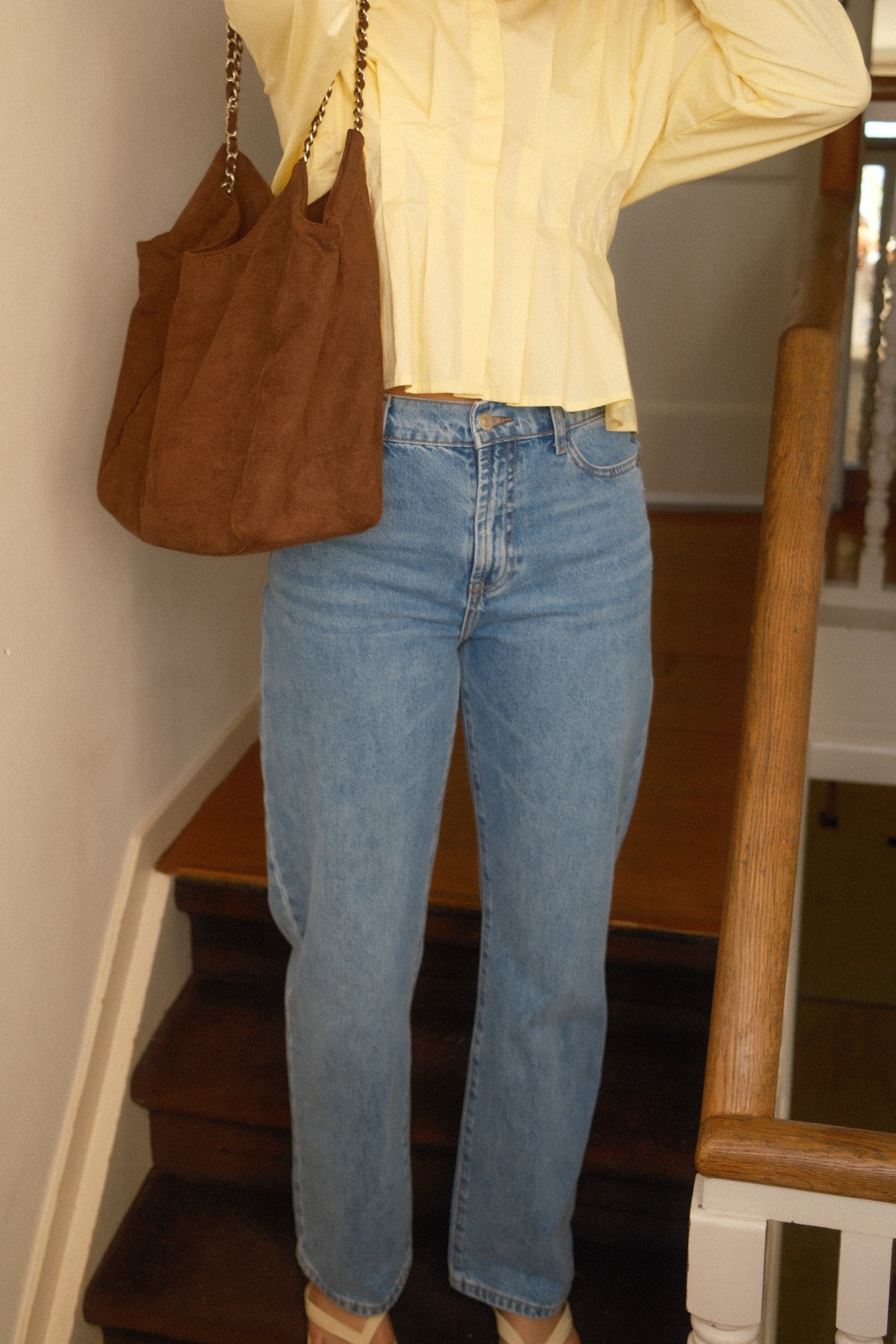 TAILORED COTTON BLOUSE YELLOW