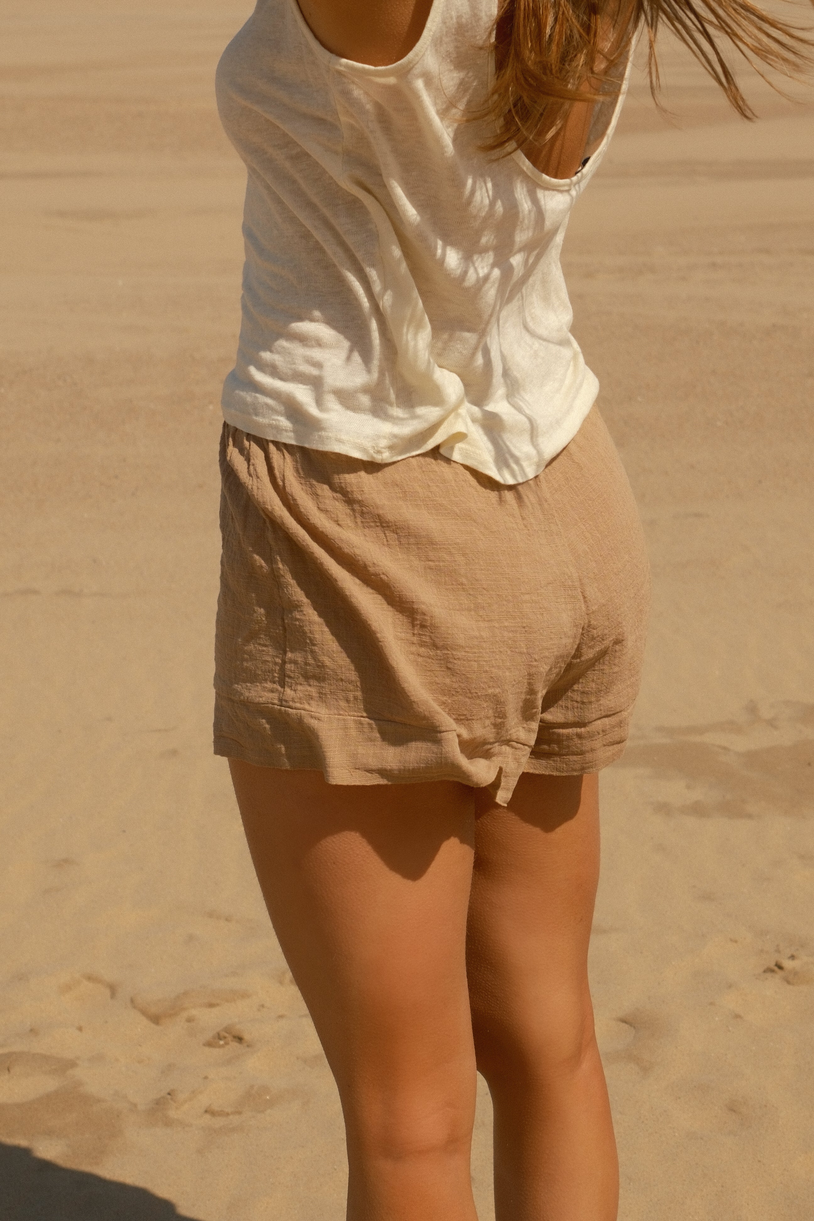 LINNEN TANKTOP ECRU