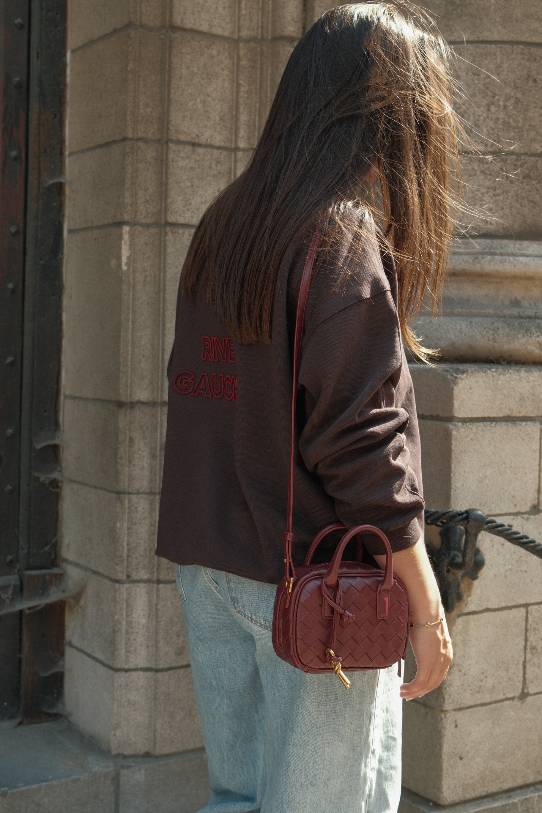 RIVE GAUCHE SWEATER CHOCO