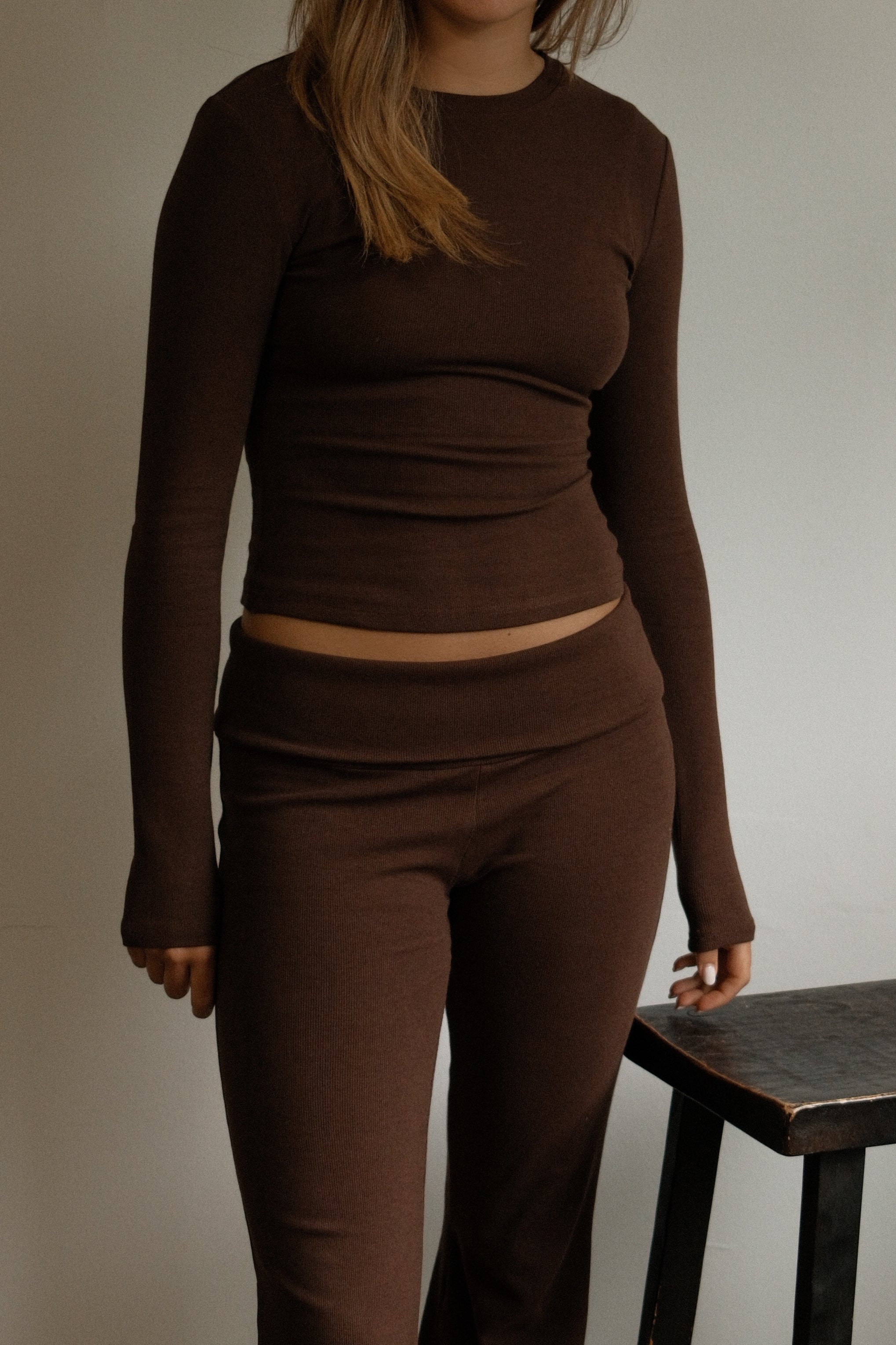 TERRA BASIC LONGSLEEVE CHOCO