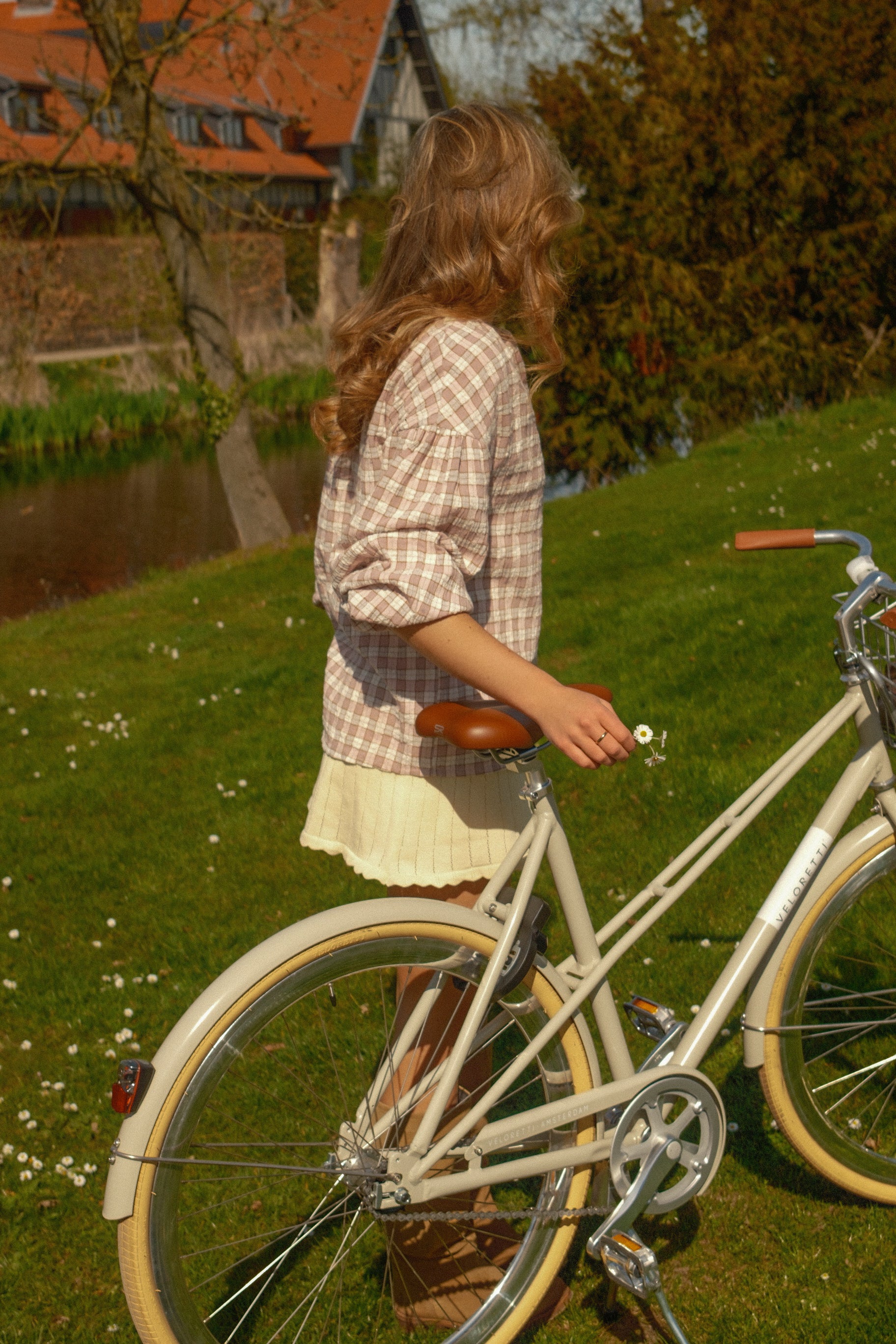 LAUREN CHECKED SHIRT OLD PINK