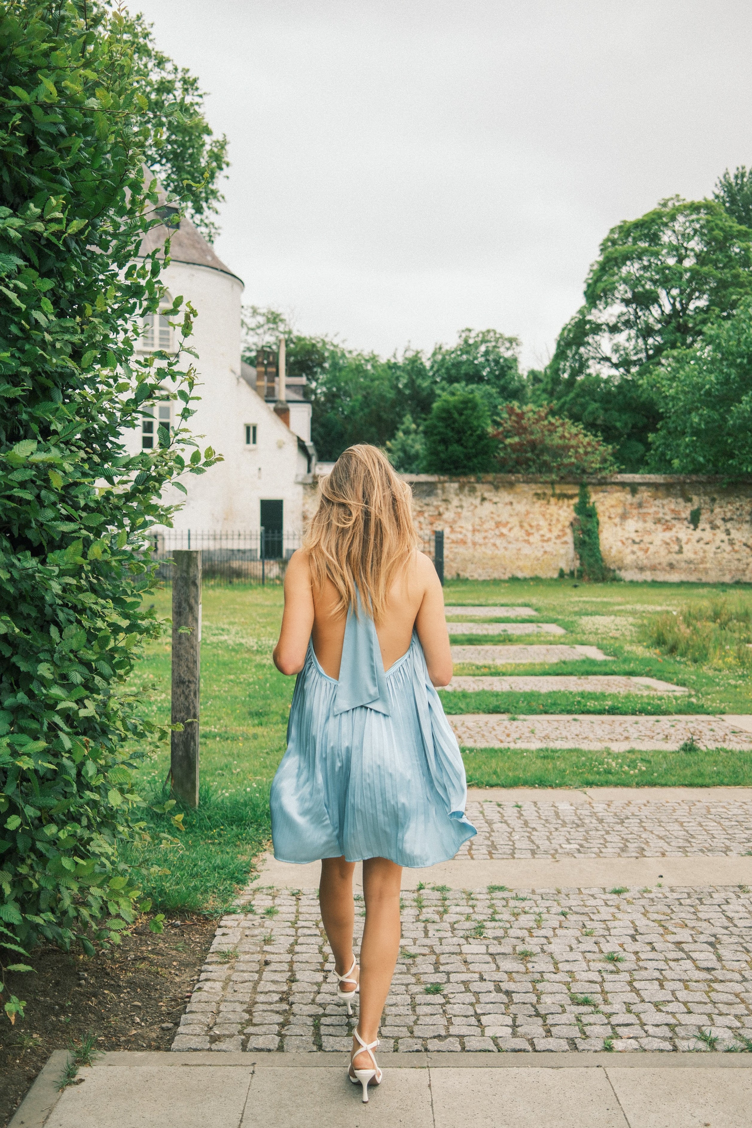 HANNAH DRESS PASTEL BLUE