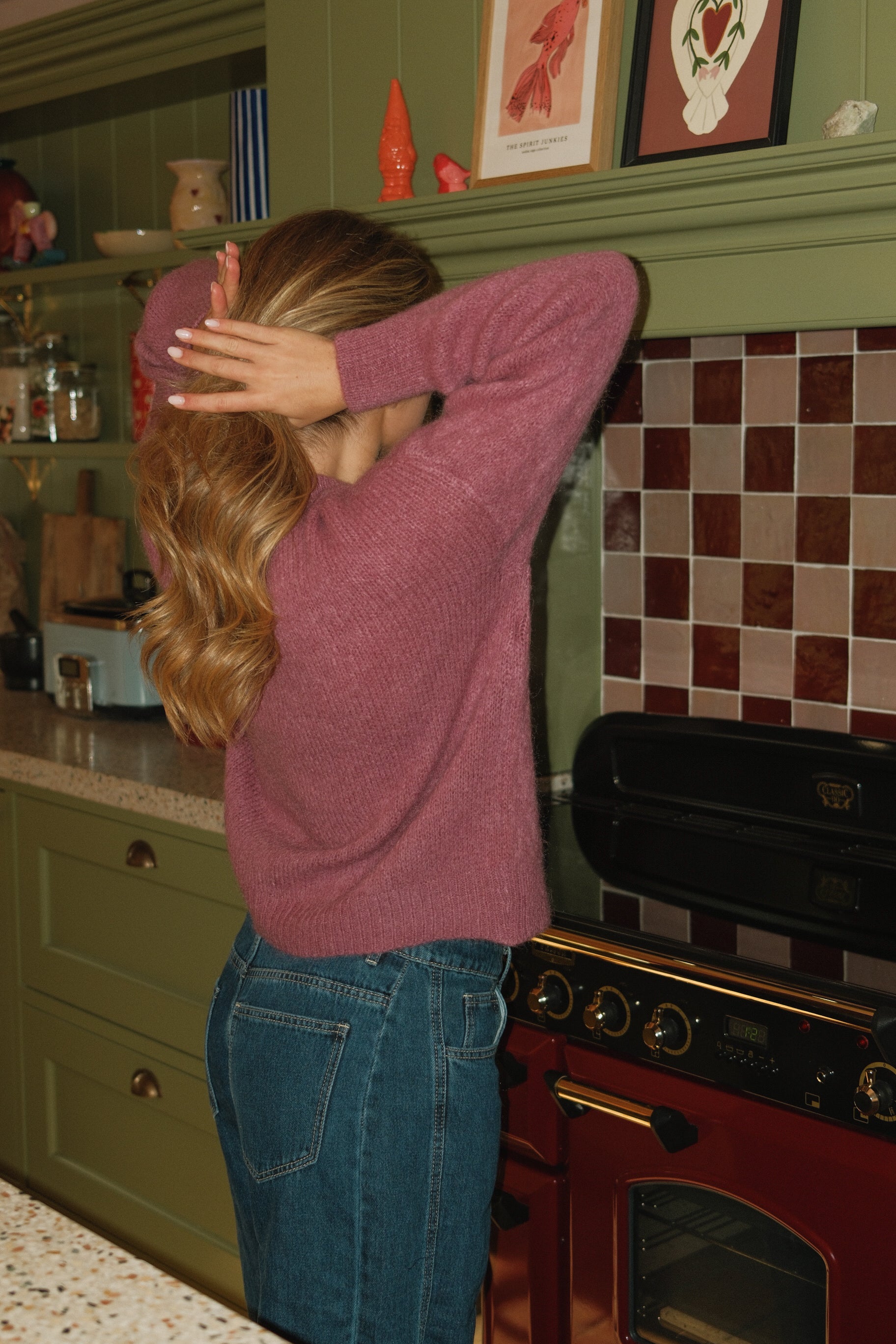 THE SOFIA ZIP CARDIGAN DUSTY ROSE