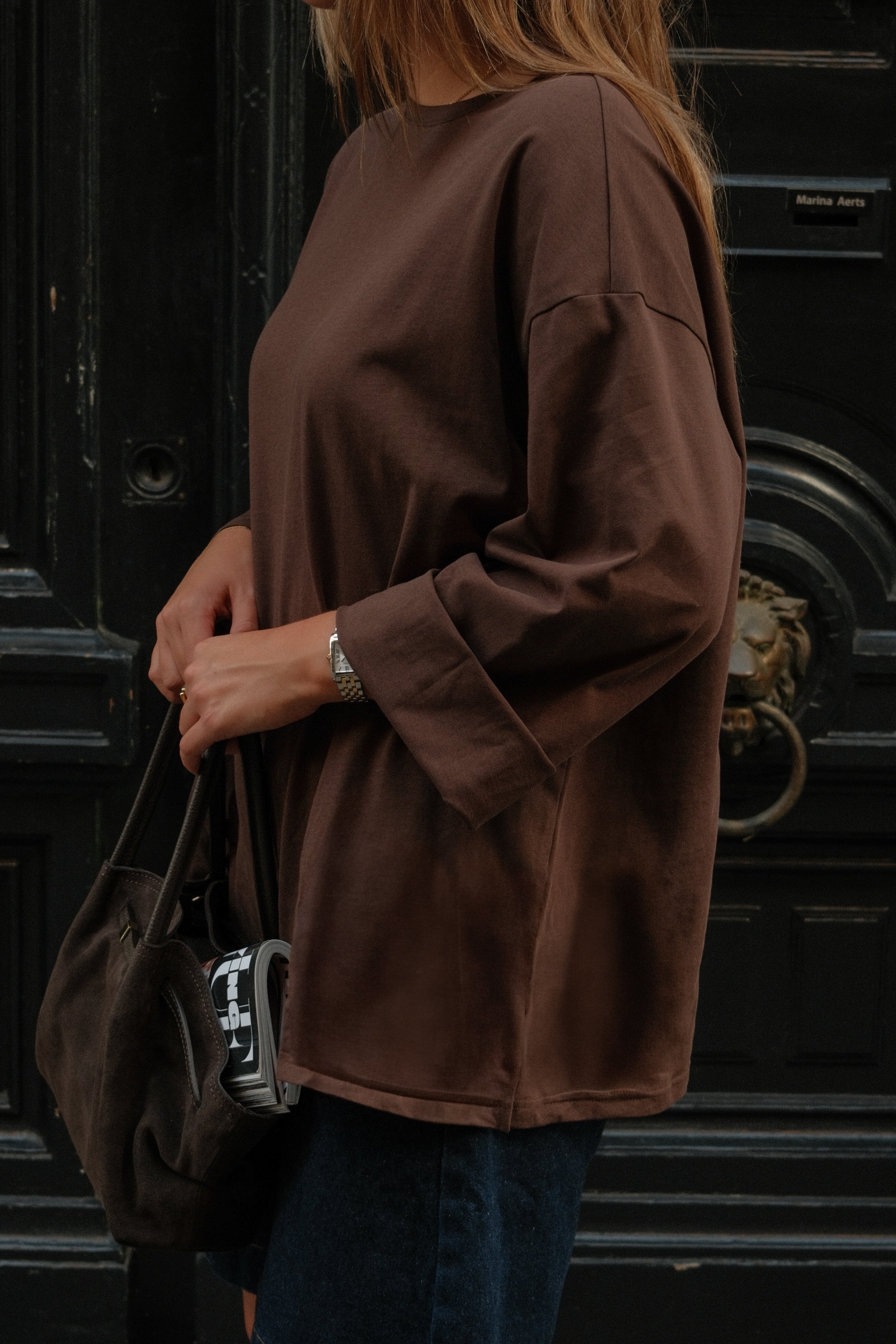 ESSENTIAL LONGSLEEVE BROWN