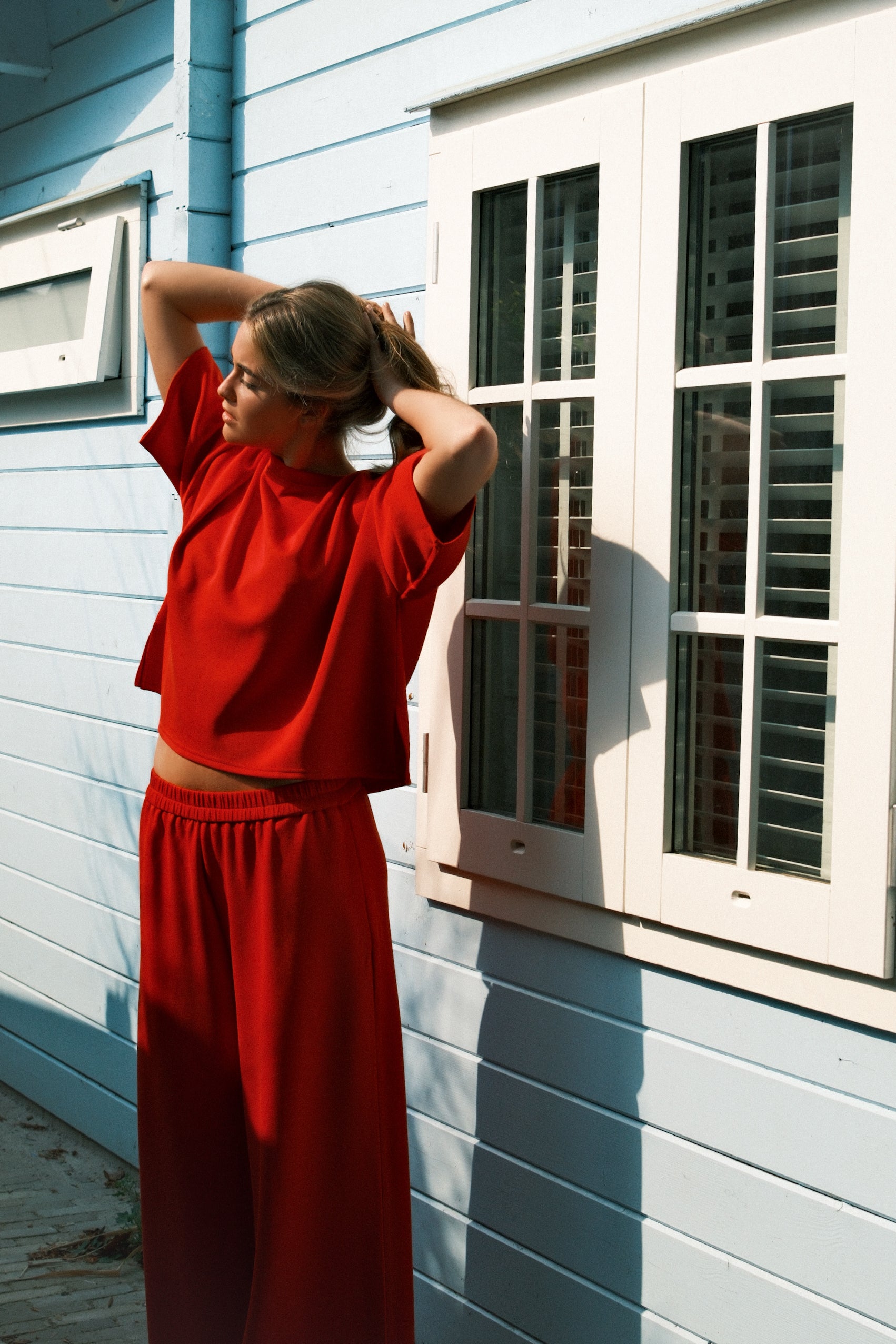 WIDE ATELJEE JOGGER RED