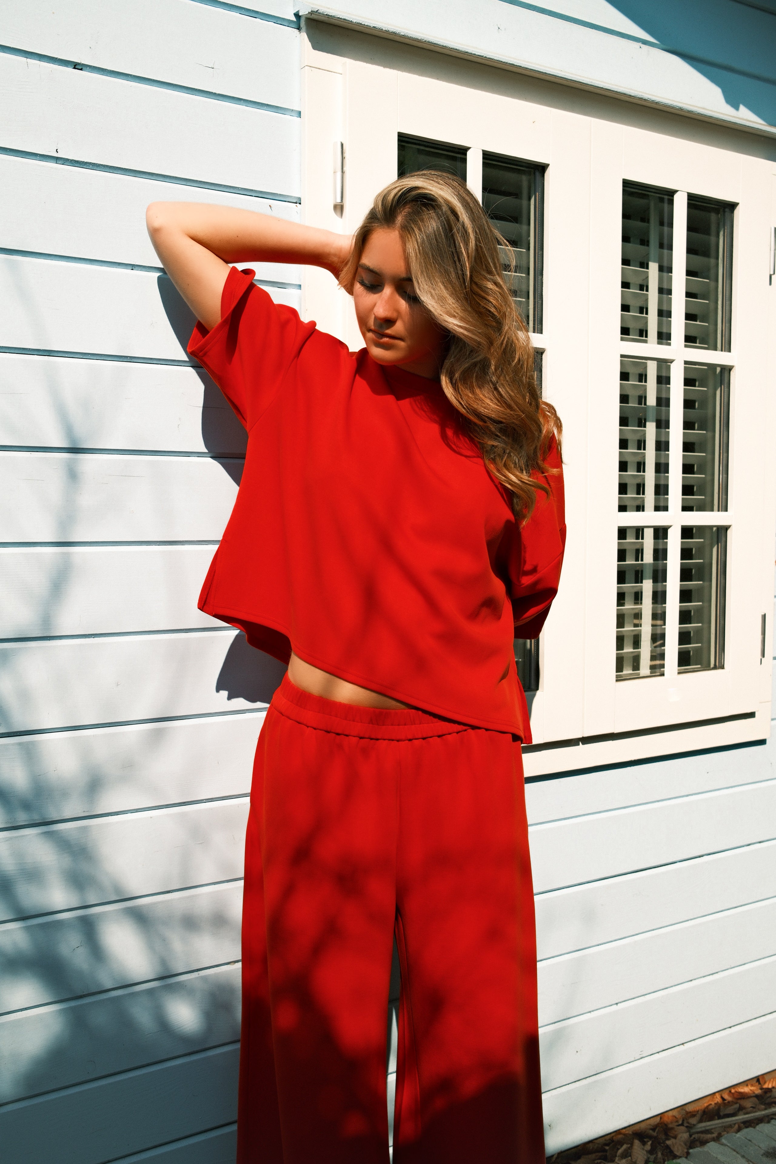 WIDE ATELJEE JOGGER RED