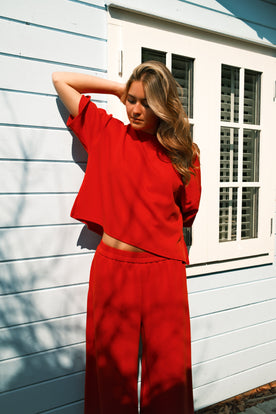 WIDE ATELJEE JOGGER RED