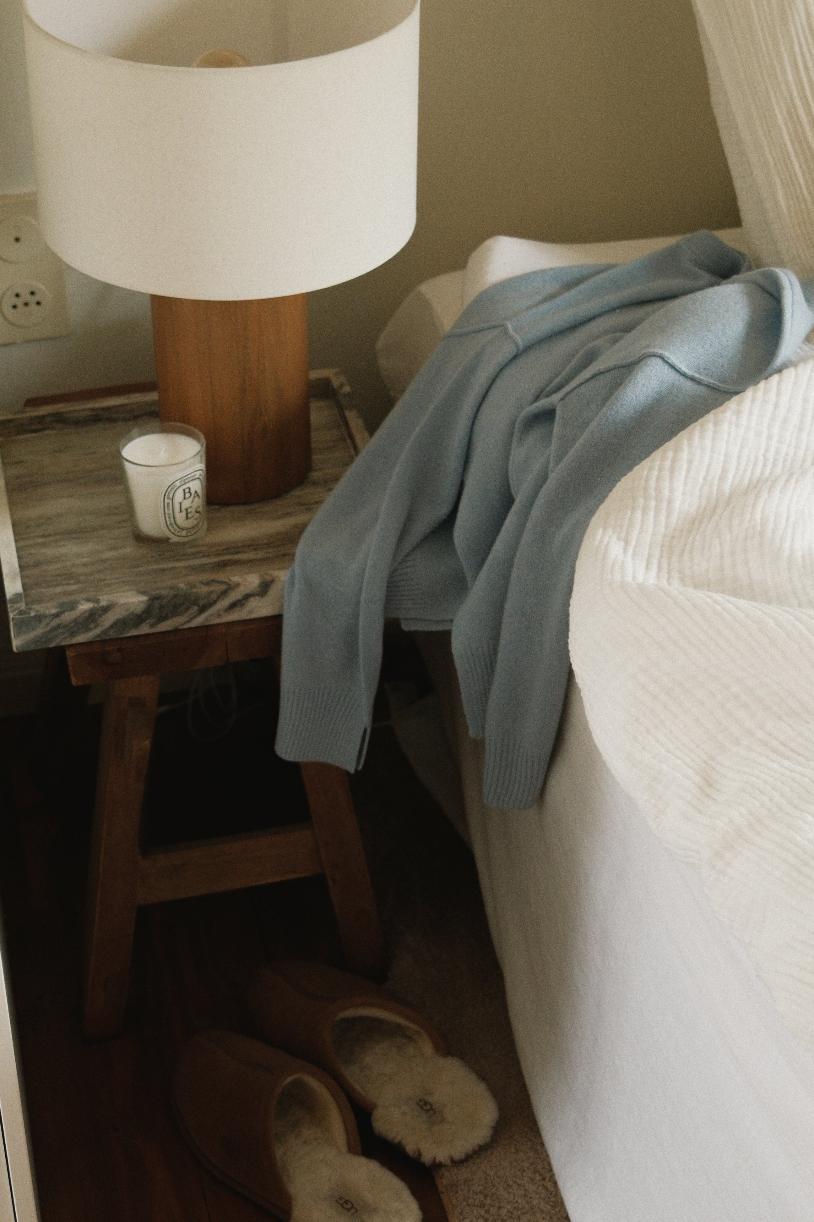 CASHMERE U.E.S. KNIT BABY BLUE