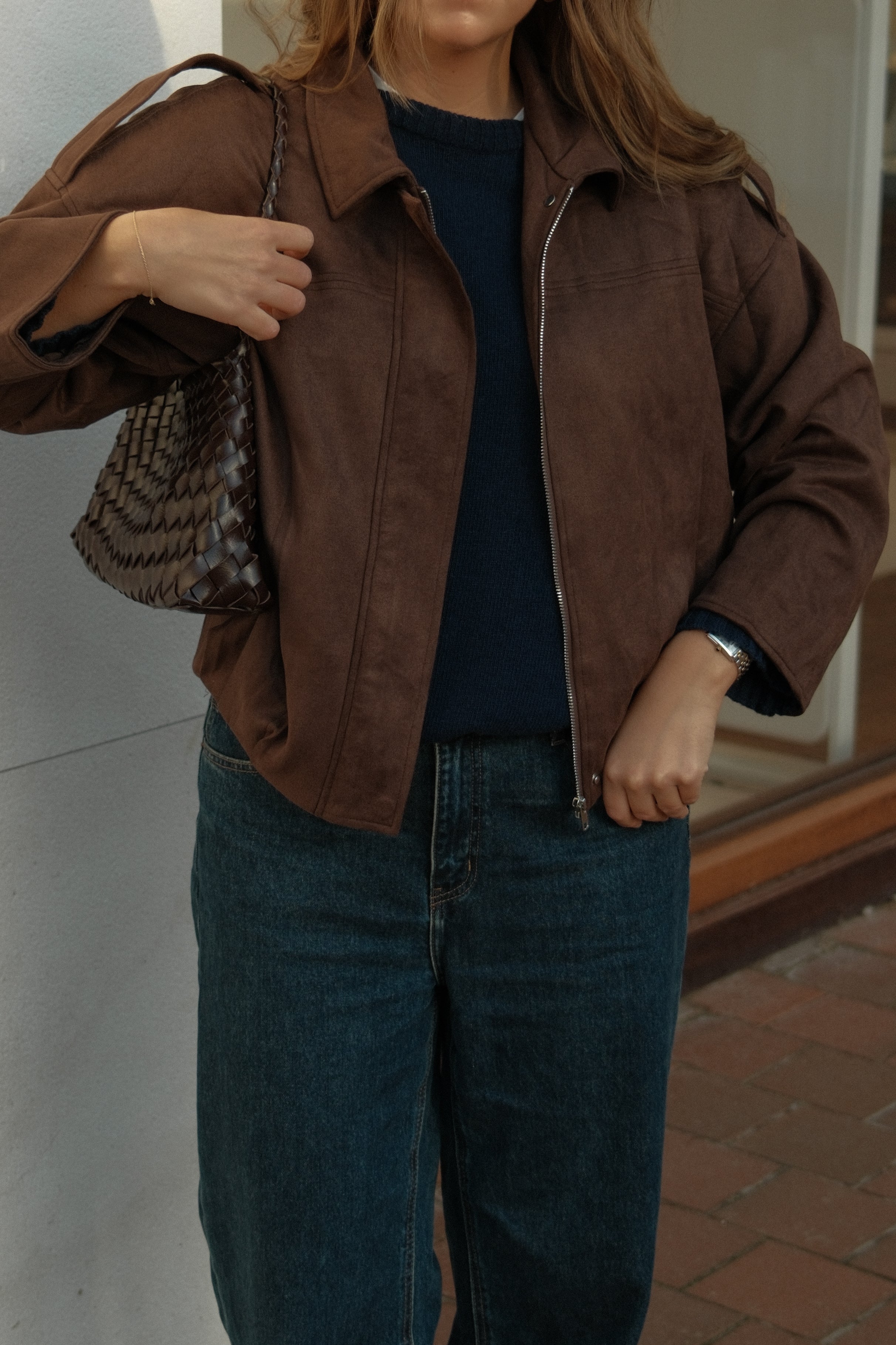 BOMBER SUEDE CHOCO