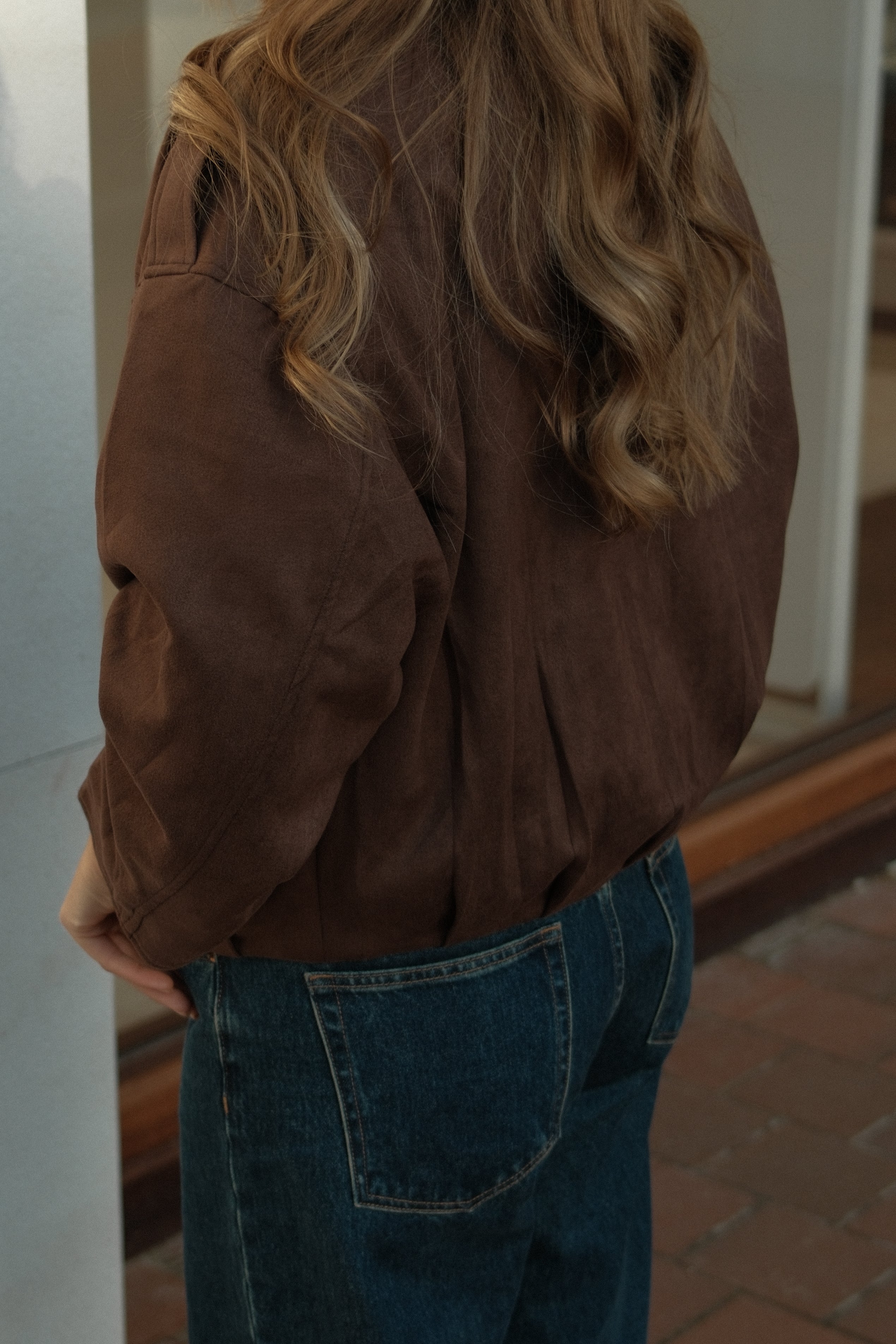 BOMBER SUEDE CHOCO