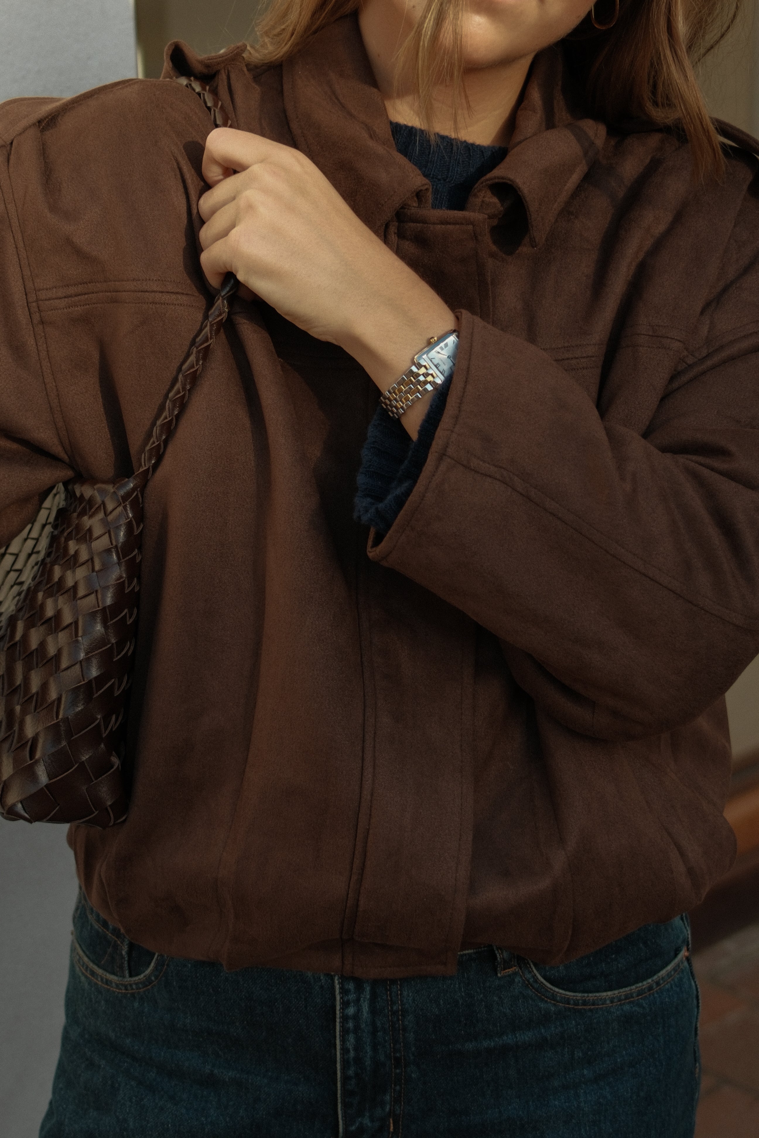 BOMBER SUEDE CHOCO