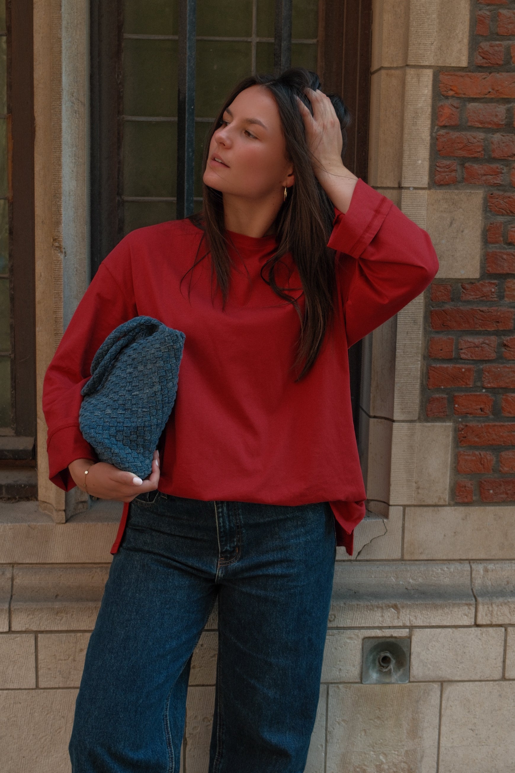 ESSENTIAL LONGSLEEVE RED