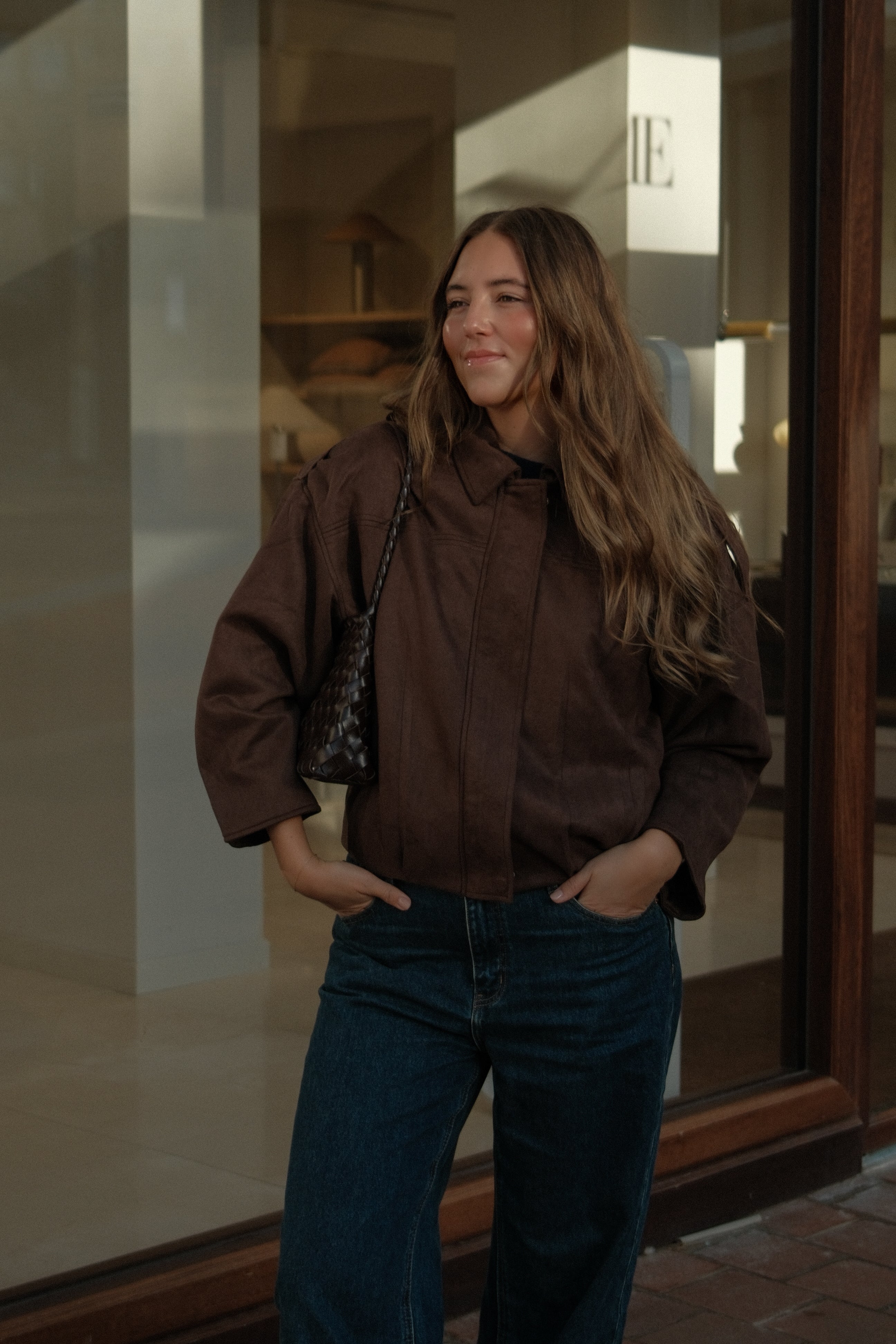 BOMBER SUEDE CHOCO