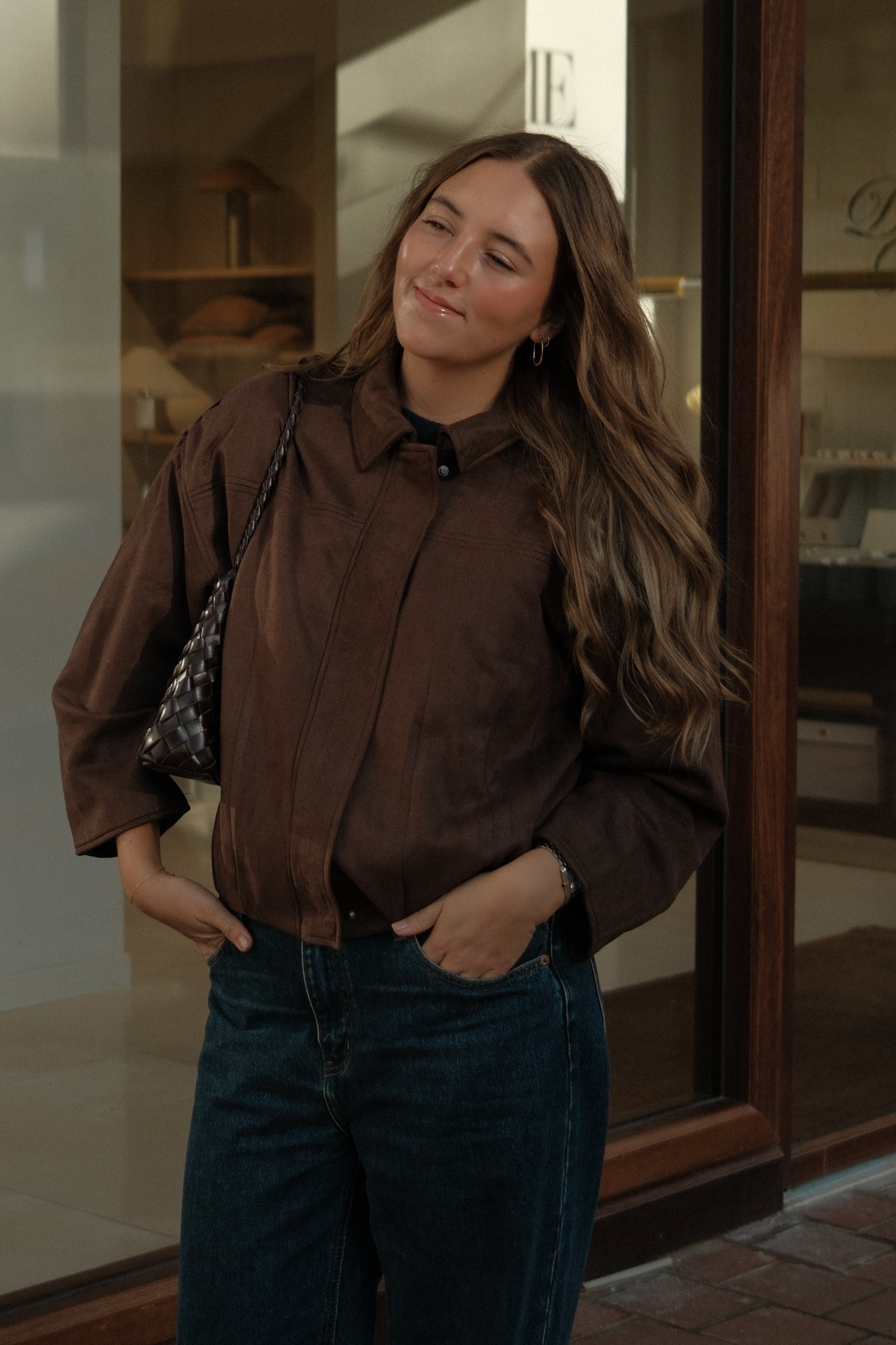 BOMBER SUEDE CHOCO