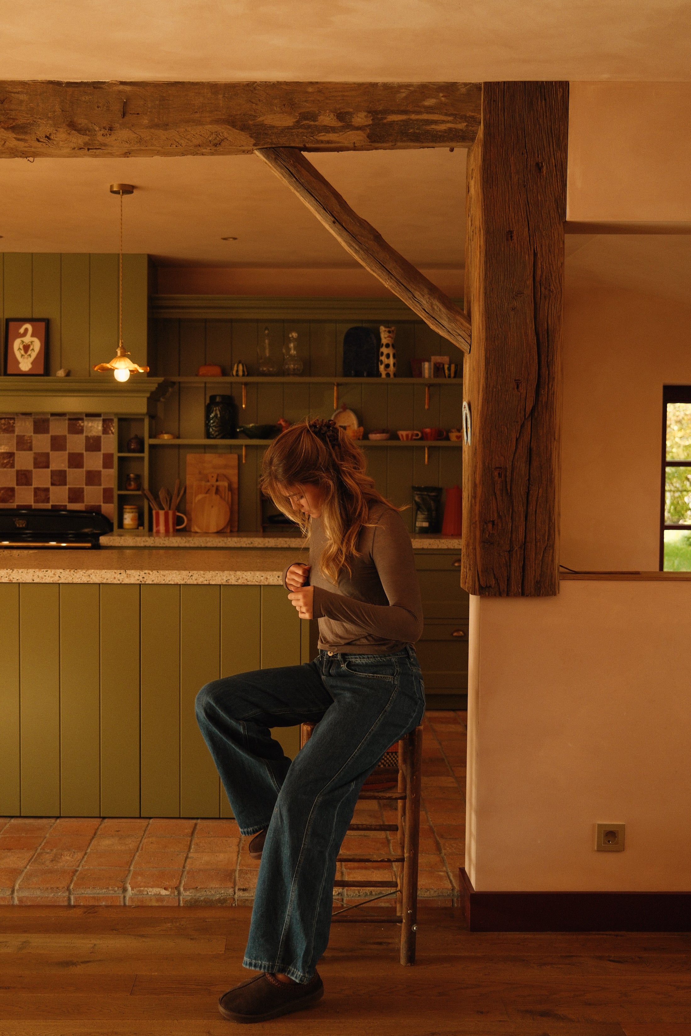 THE CASSIE TOP TAUPE