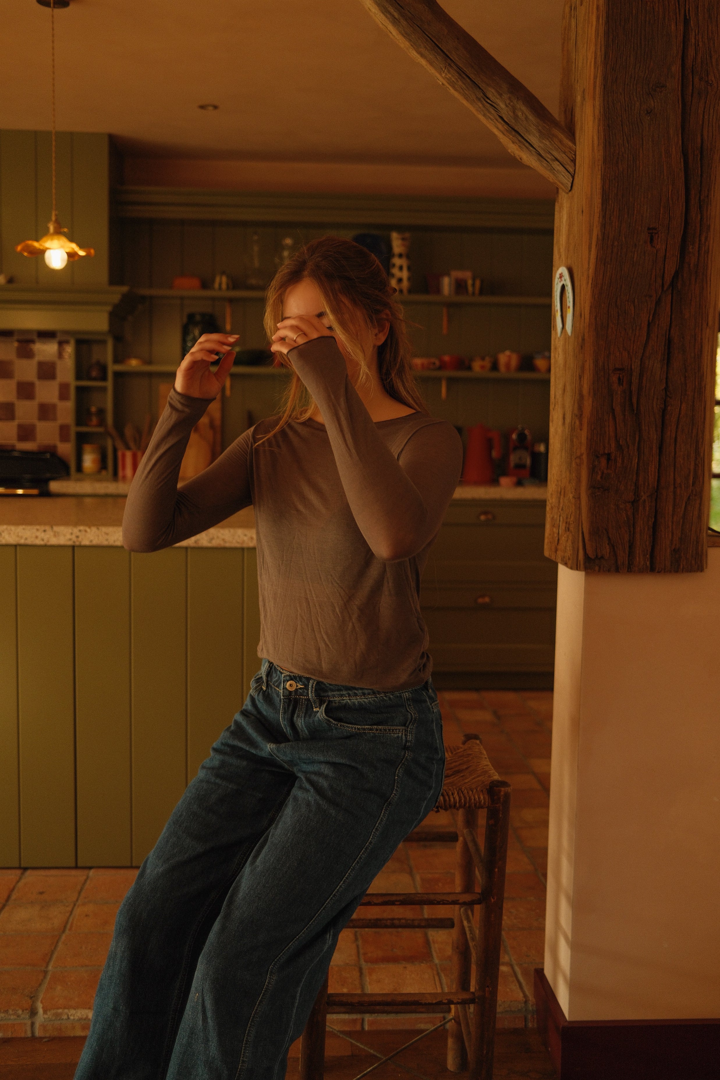 THE CASSIE TOP TAUPE