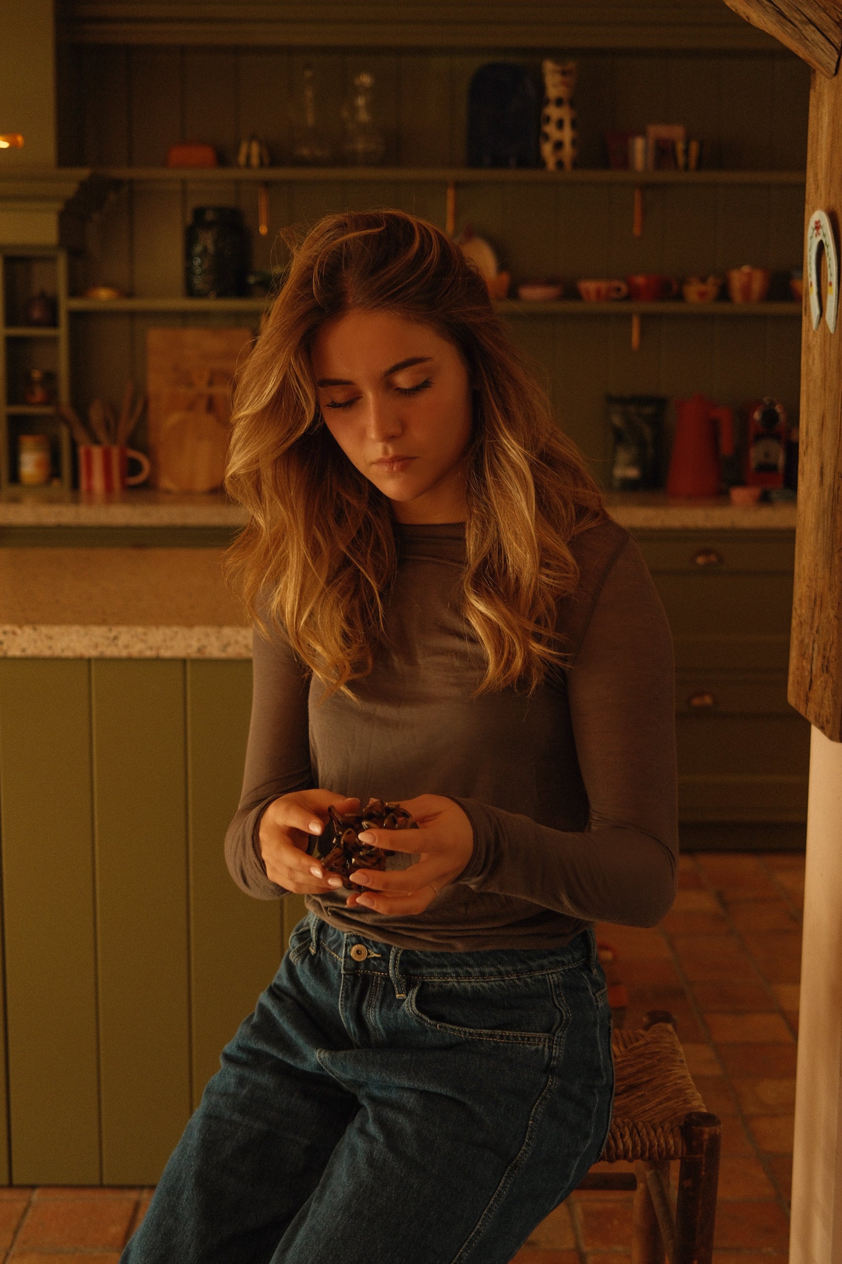 THE CASSIE TOP TAUPE