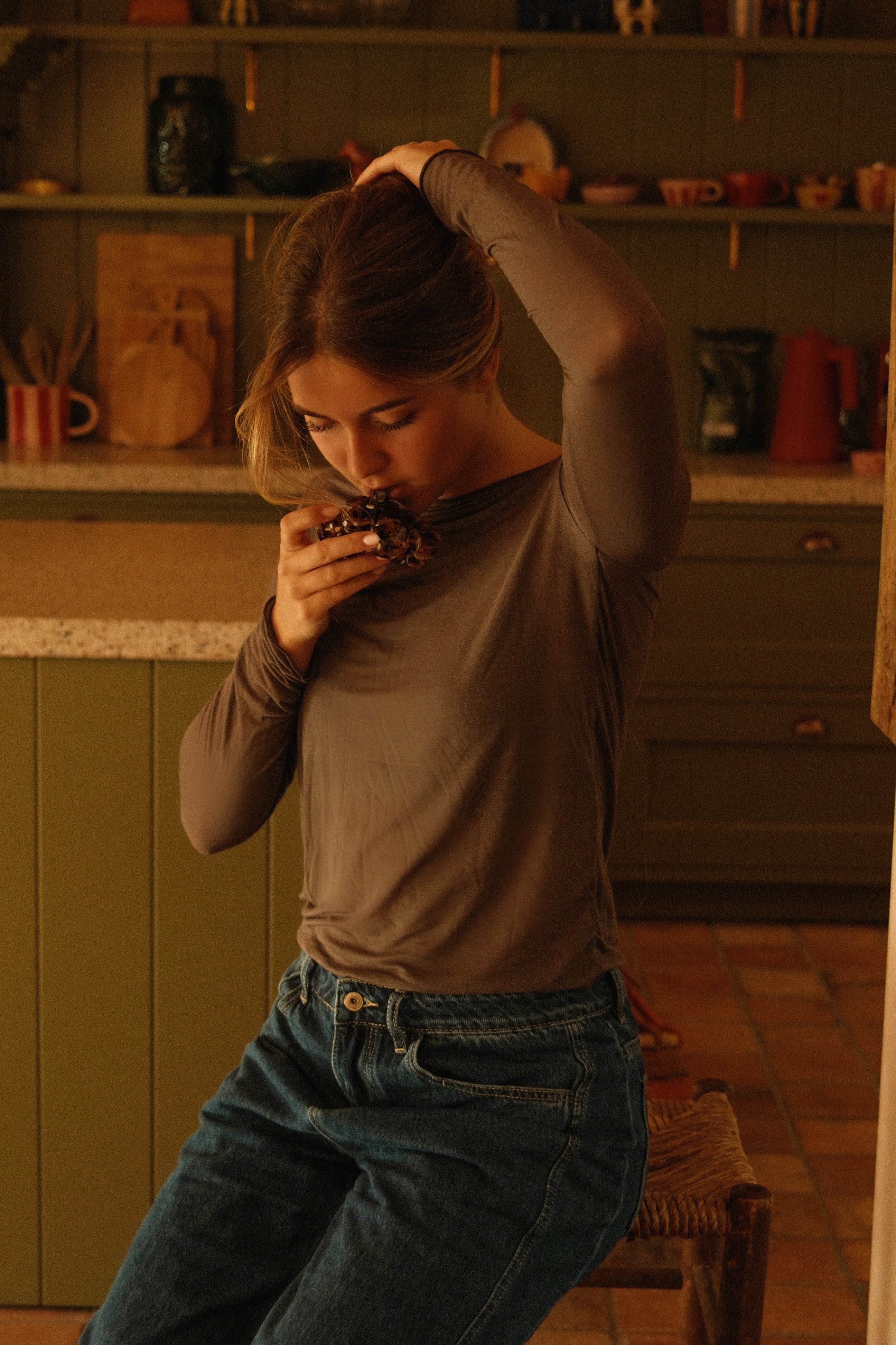 THE CASSIE TOP TAUPE