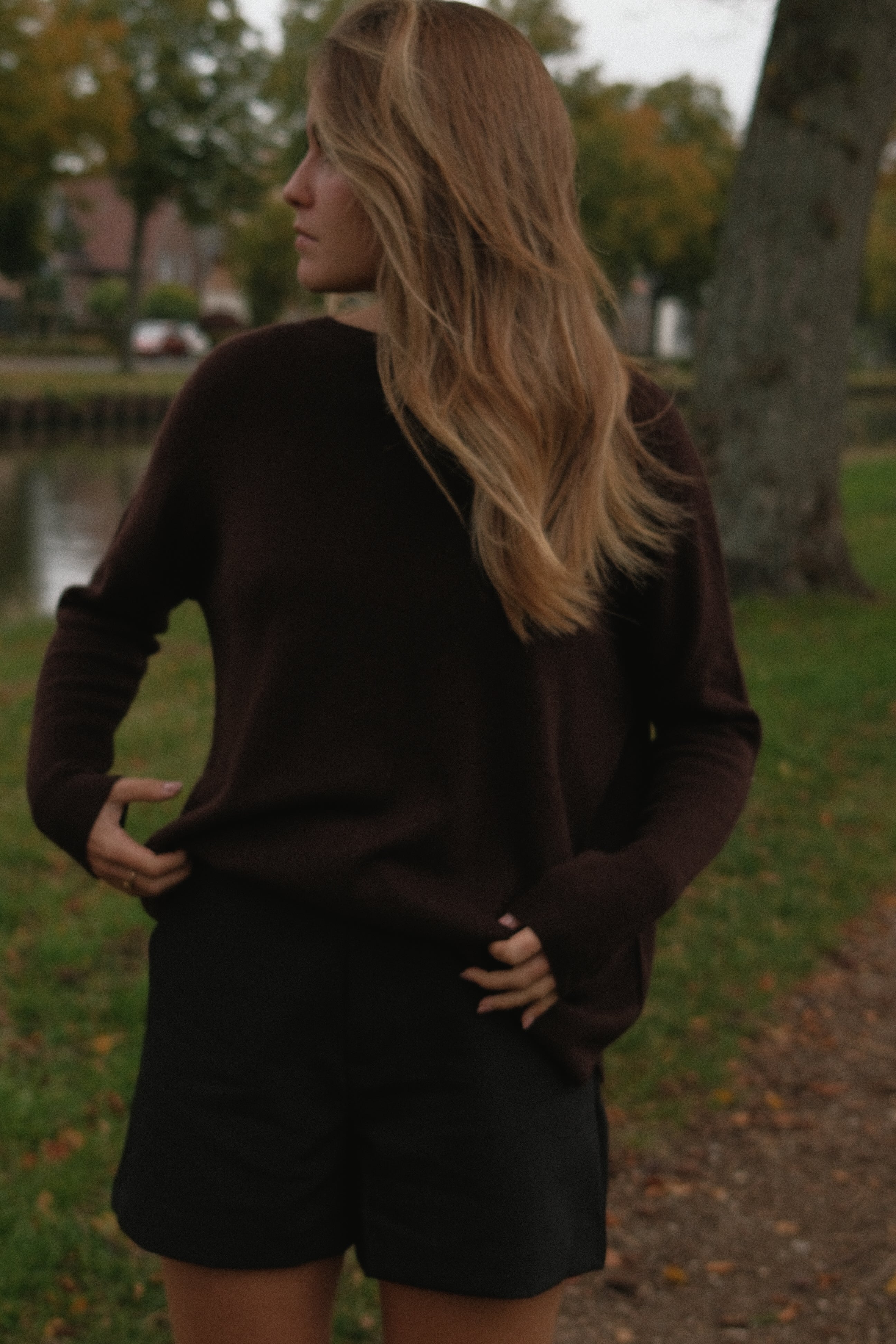 CASHMERE U.E.S. KNIT CHOCO