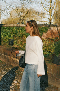 ELLA COTTON LONGSLEEVE WHITE