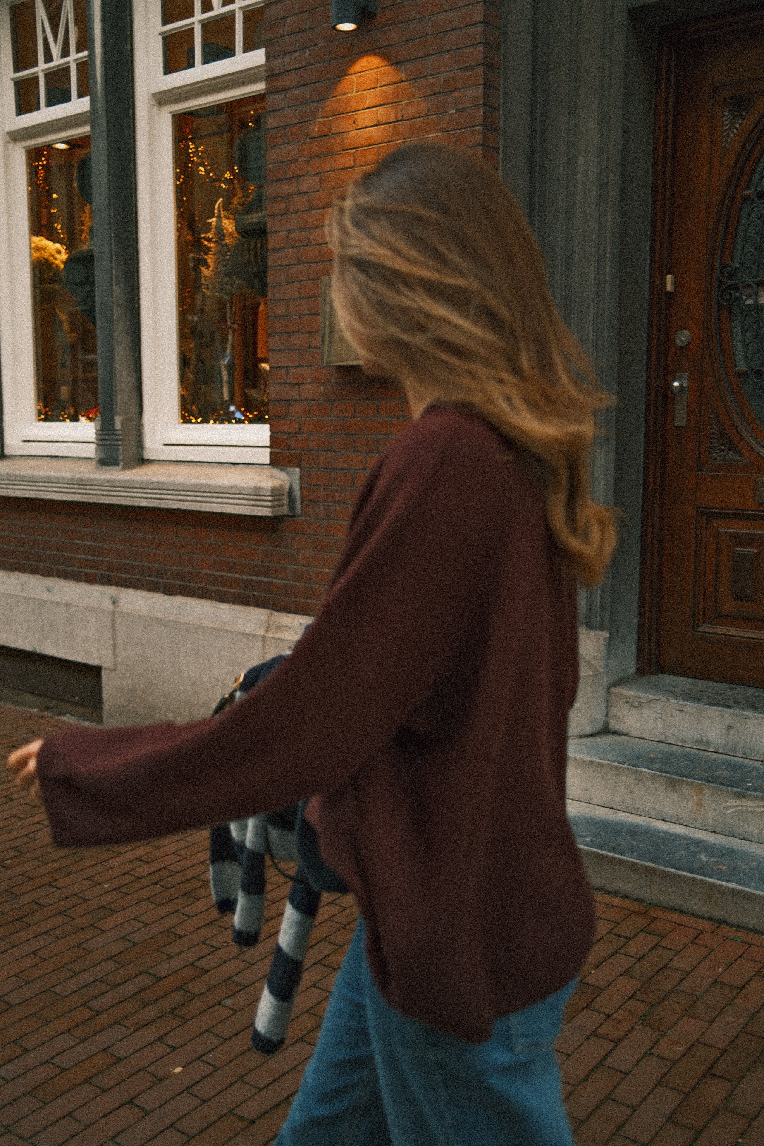 OVERSIZED ELLE SWEATER BORDEAUX