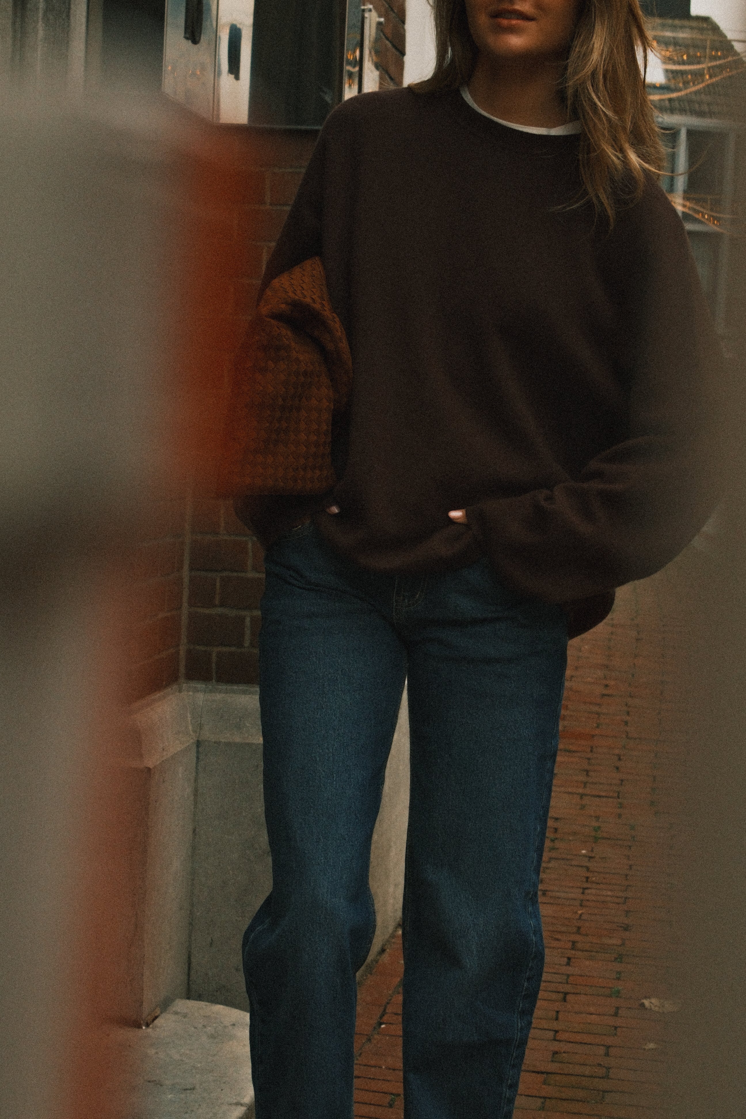 OVERSIZED ELLE SWEATER CHOCO