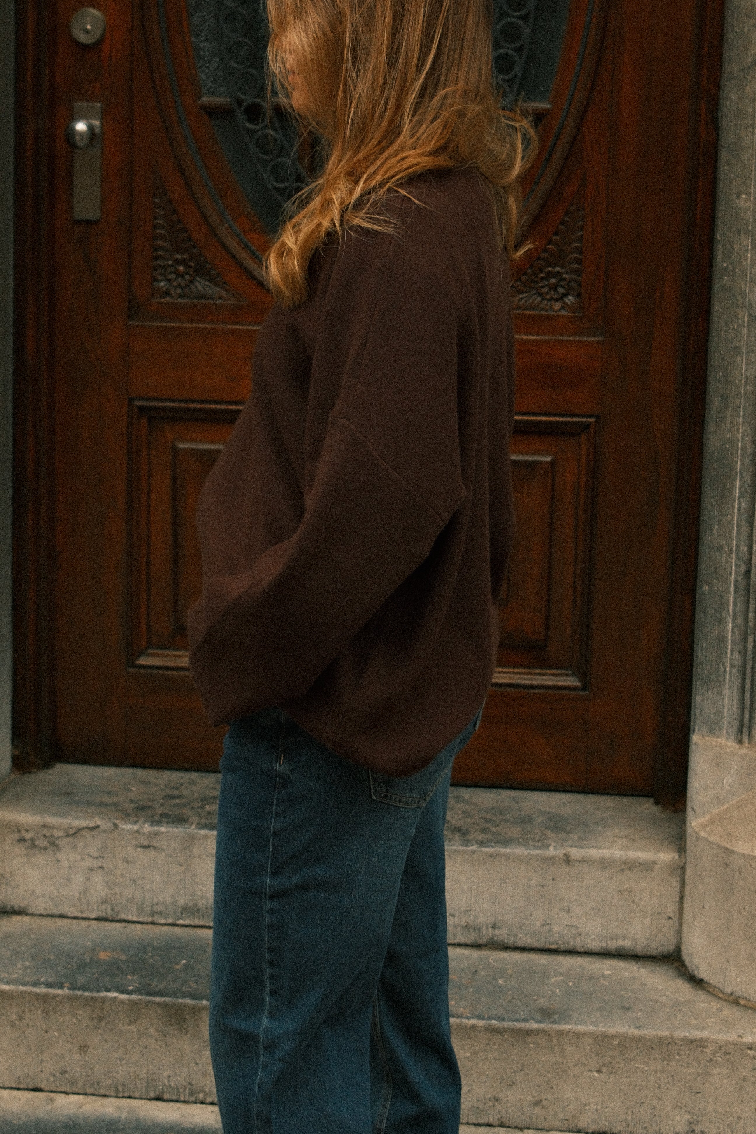 OVERSIZED ELLE SWEATER CHOCO