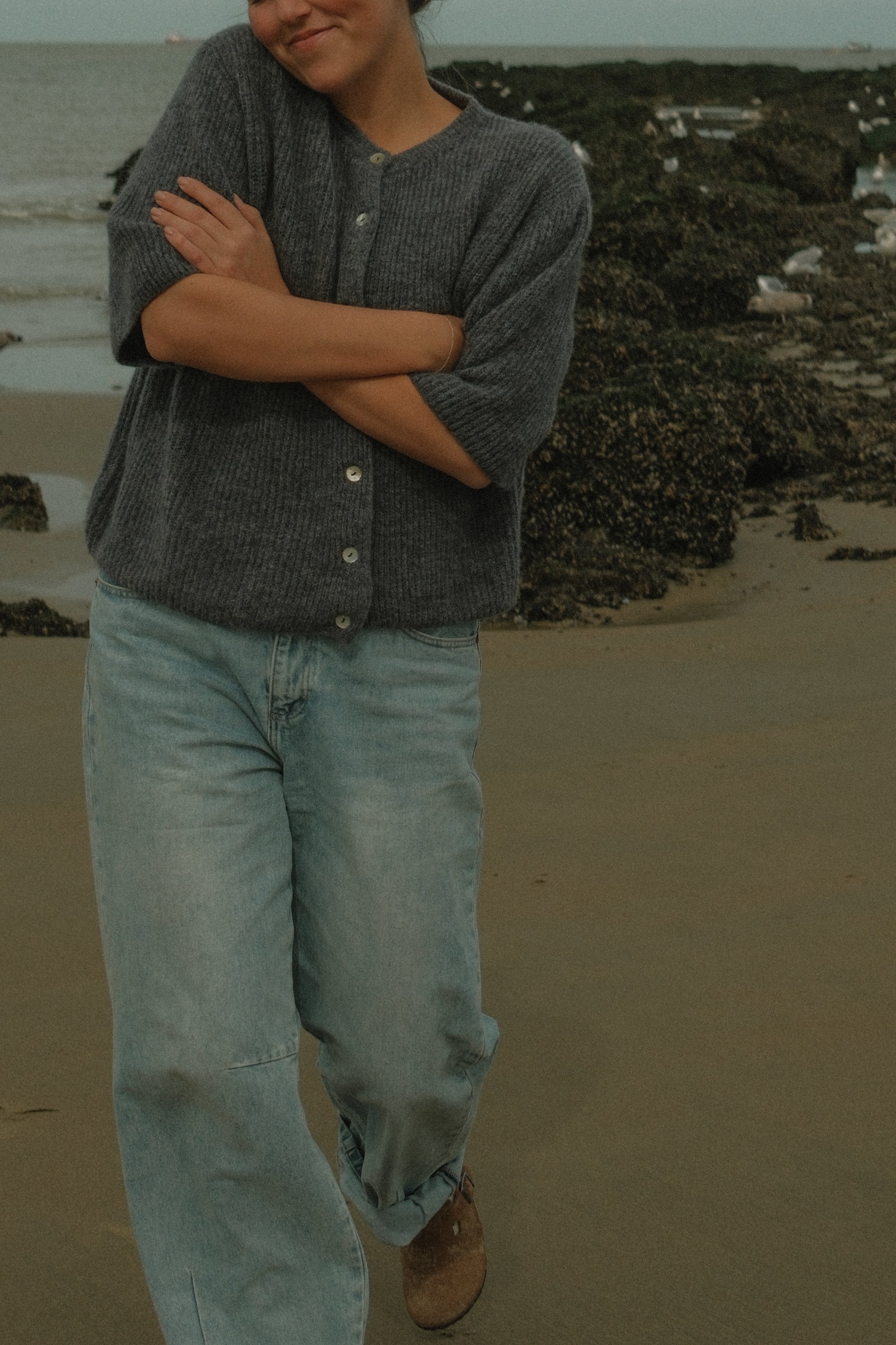 THE AMARA CARDIGAN GREY