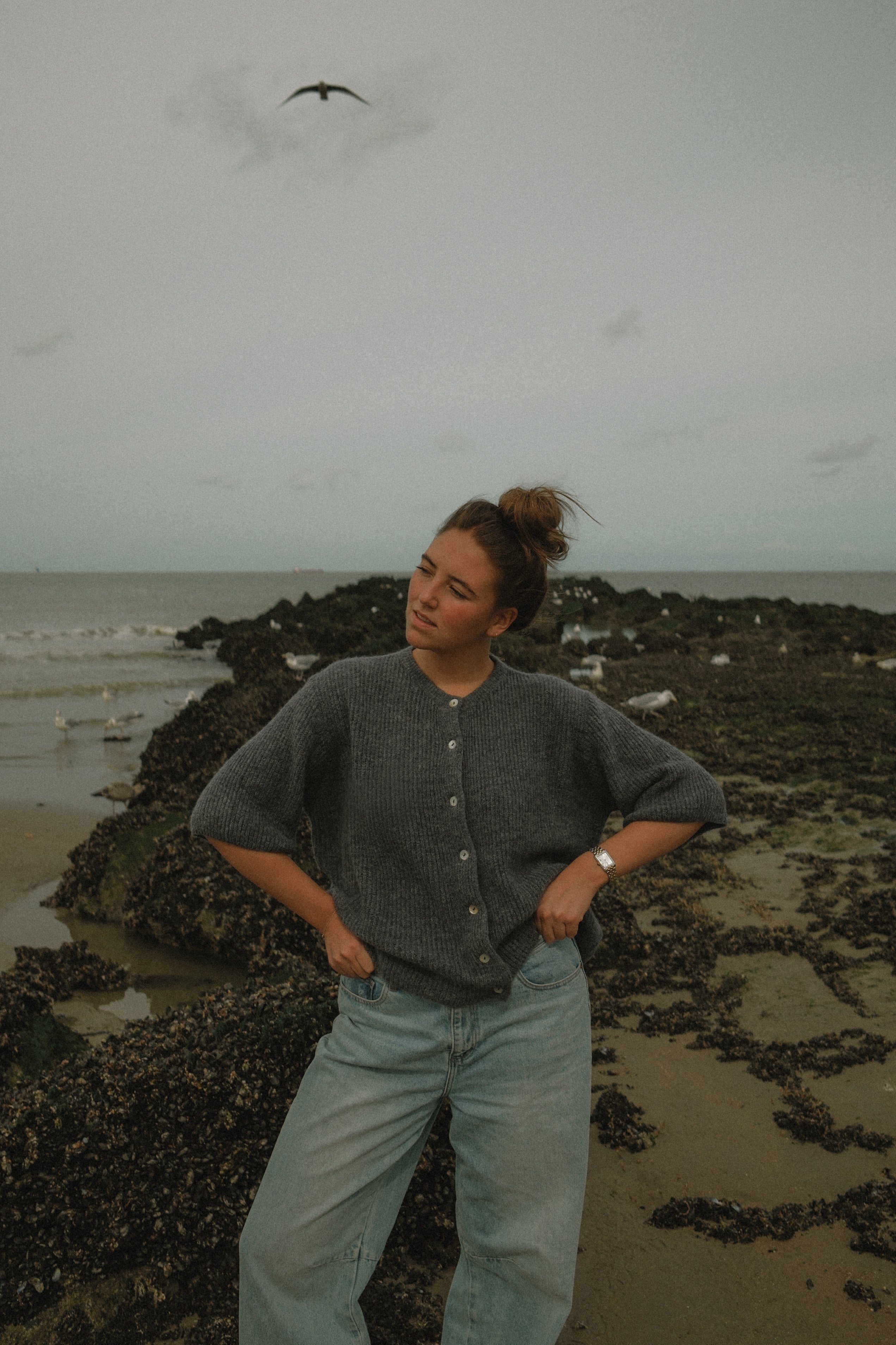 THE AMARA CARDIGAN GREY