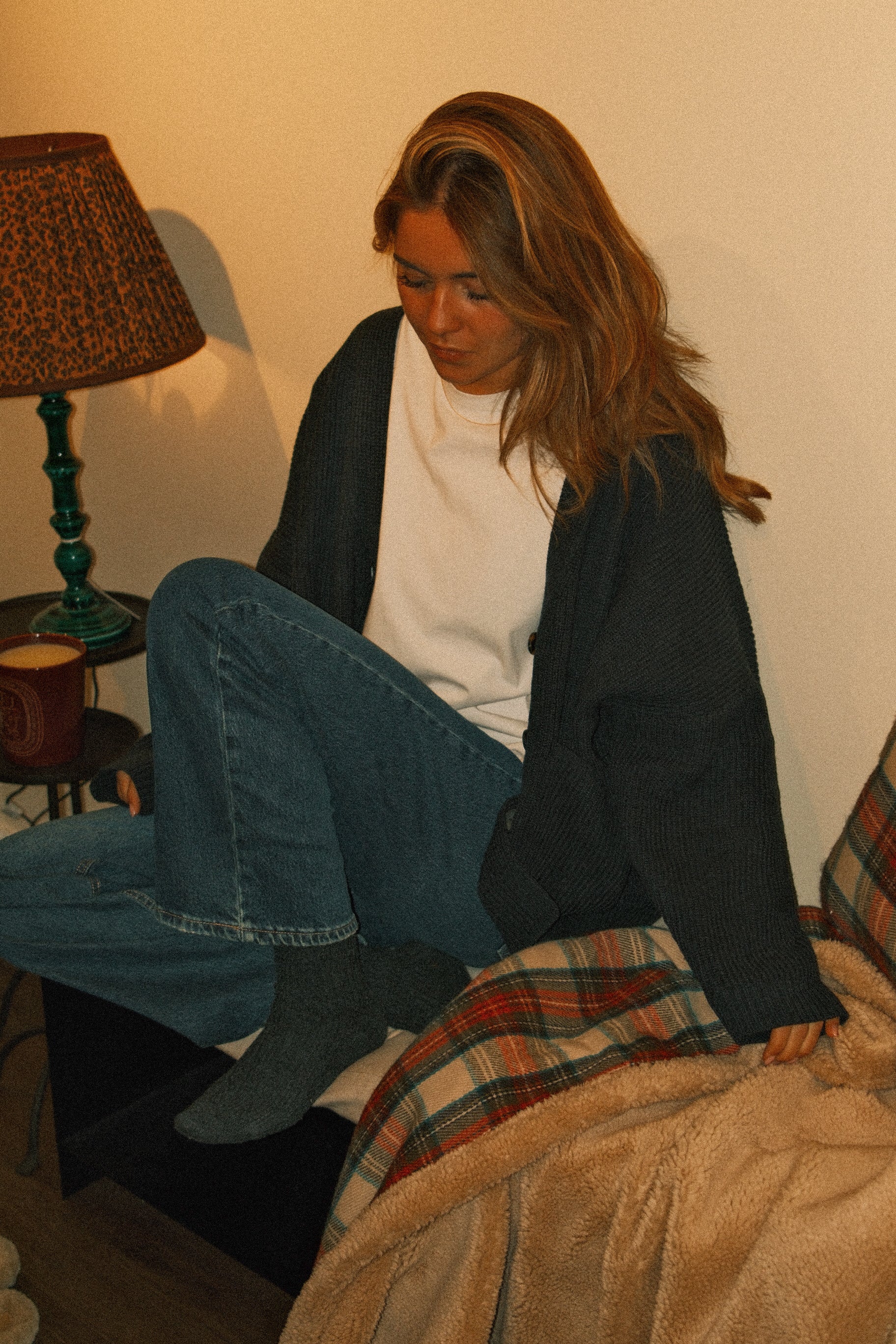 OVERSIZED LAUREN CARDIGAN NAVY