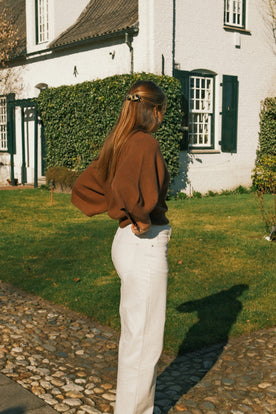 STRAIGHT WIDE NORA JEANS WHITE