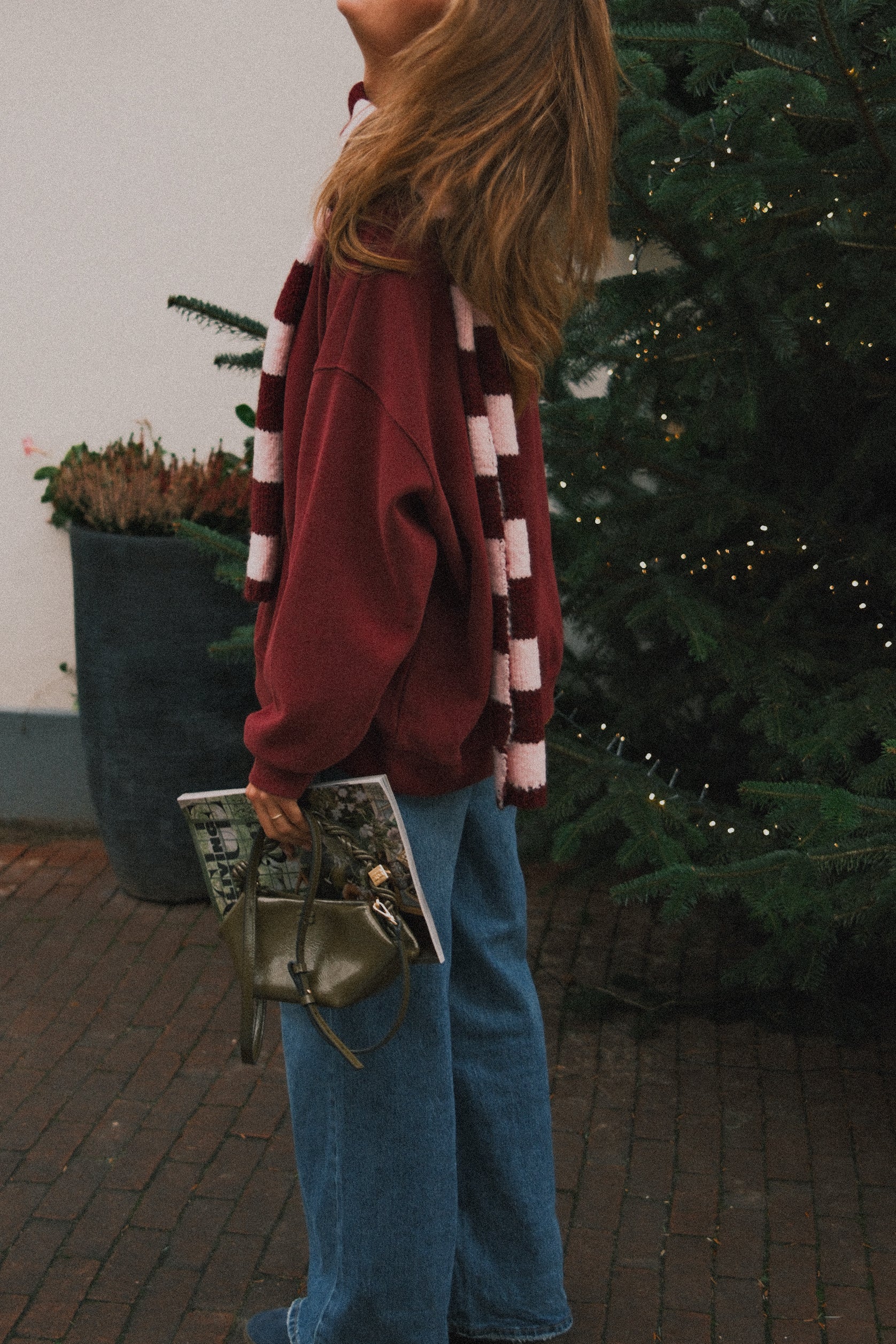 OVERSIZED WINTER SWEATER BORDEAUX