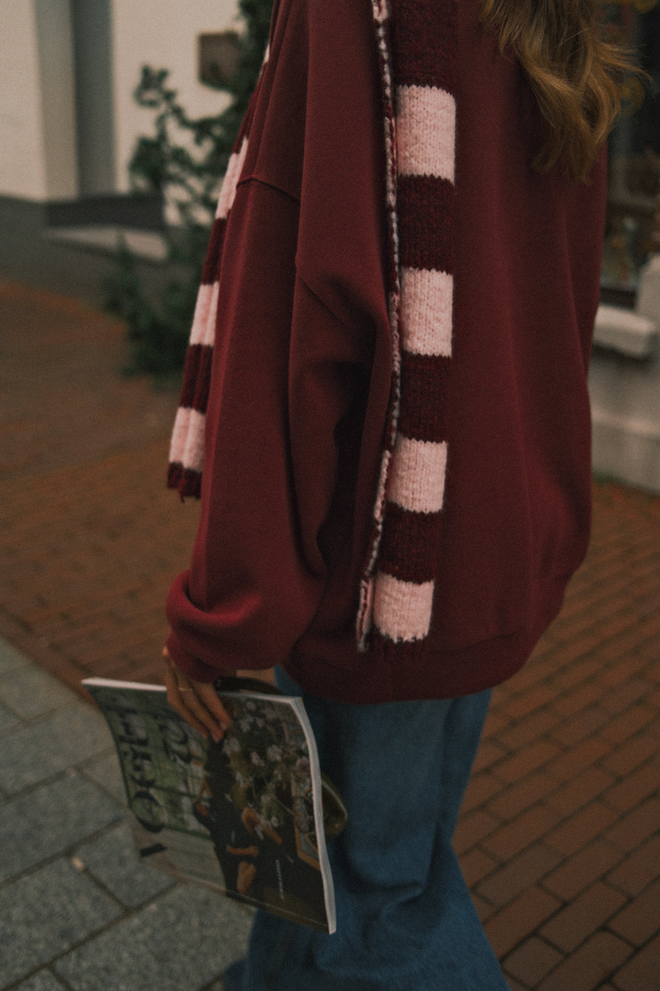 OVERSIZED WINTER SWEATER BORDEAUX