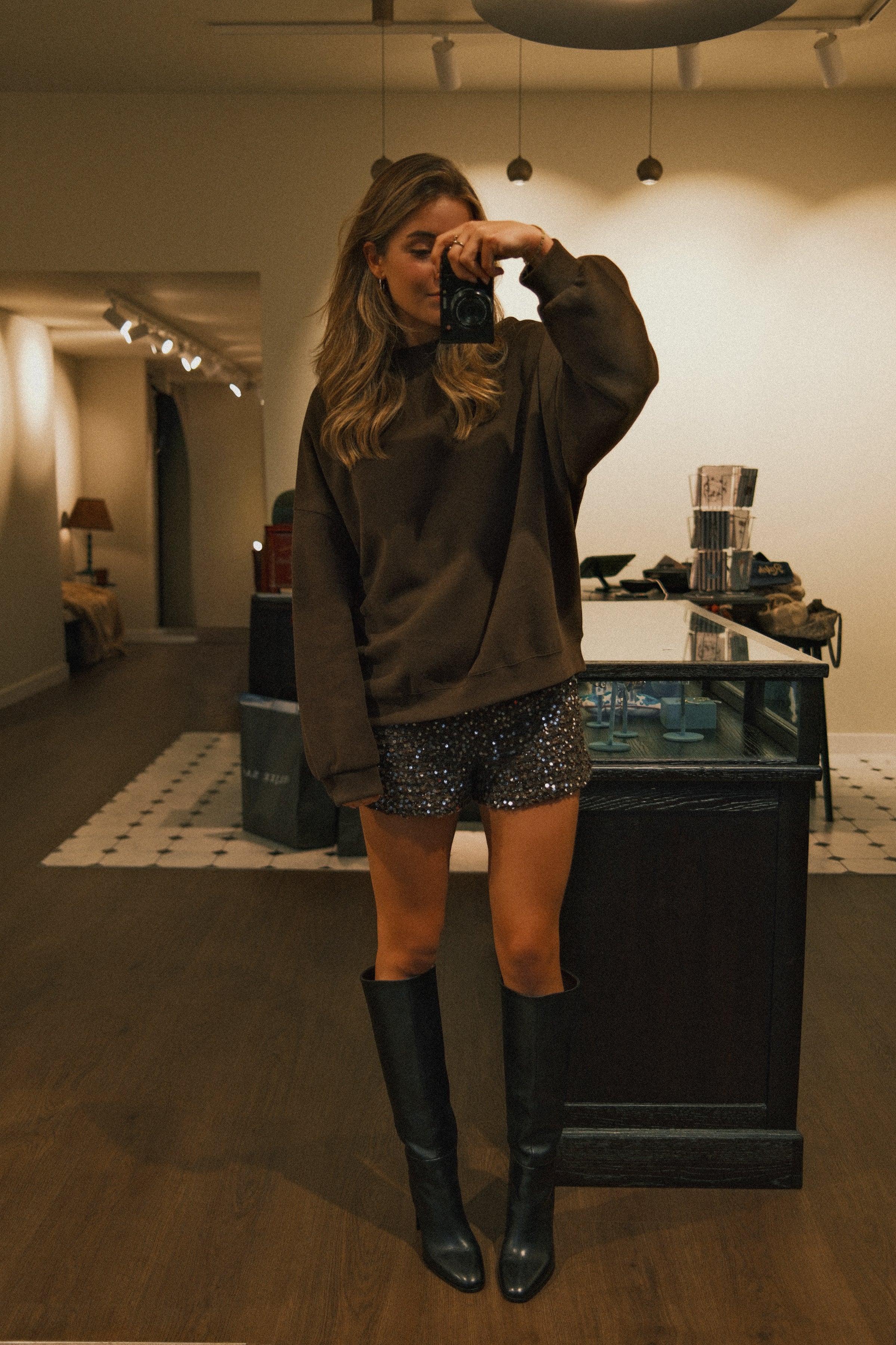 OVERSIZED WINTER SWEATER CHOCO