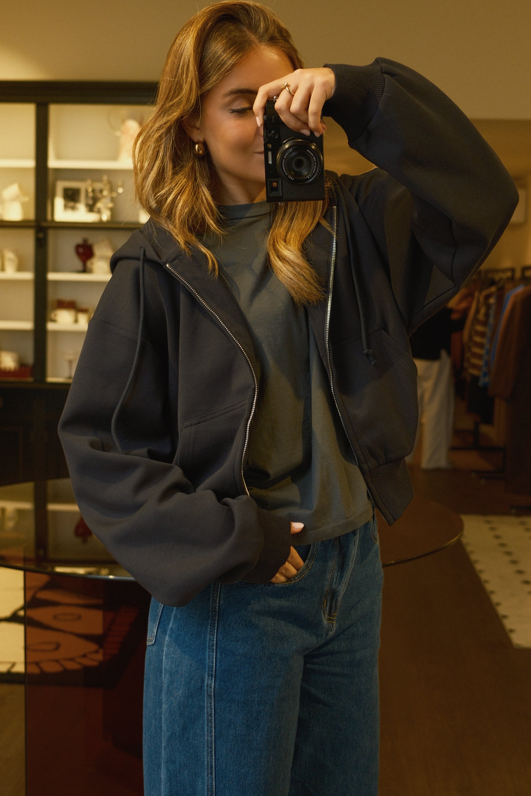 ZIP HOODIE NAVY