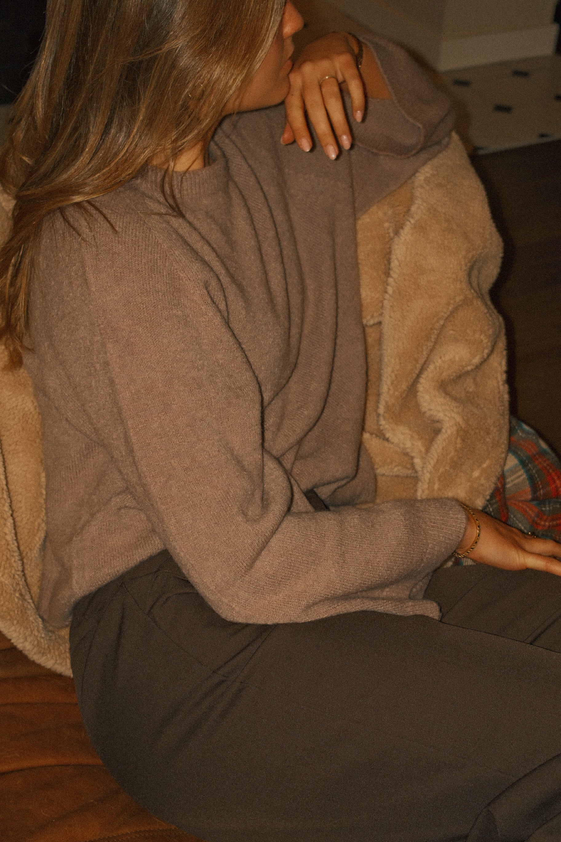 WIDE SLEEVE SARAH KNIT TAUPE