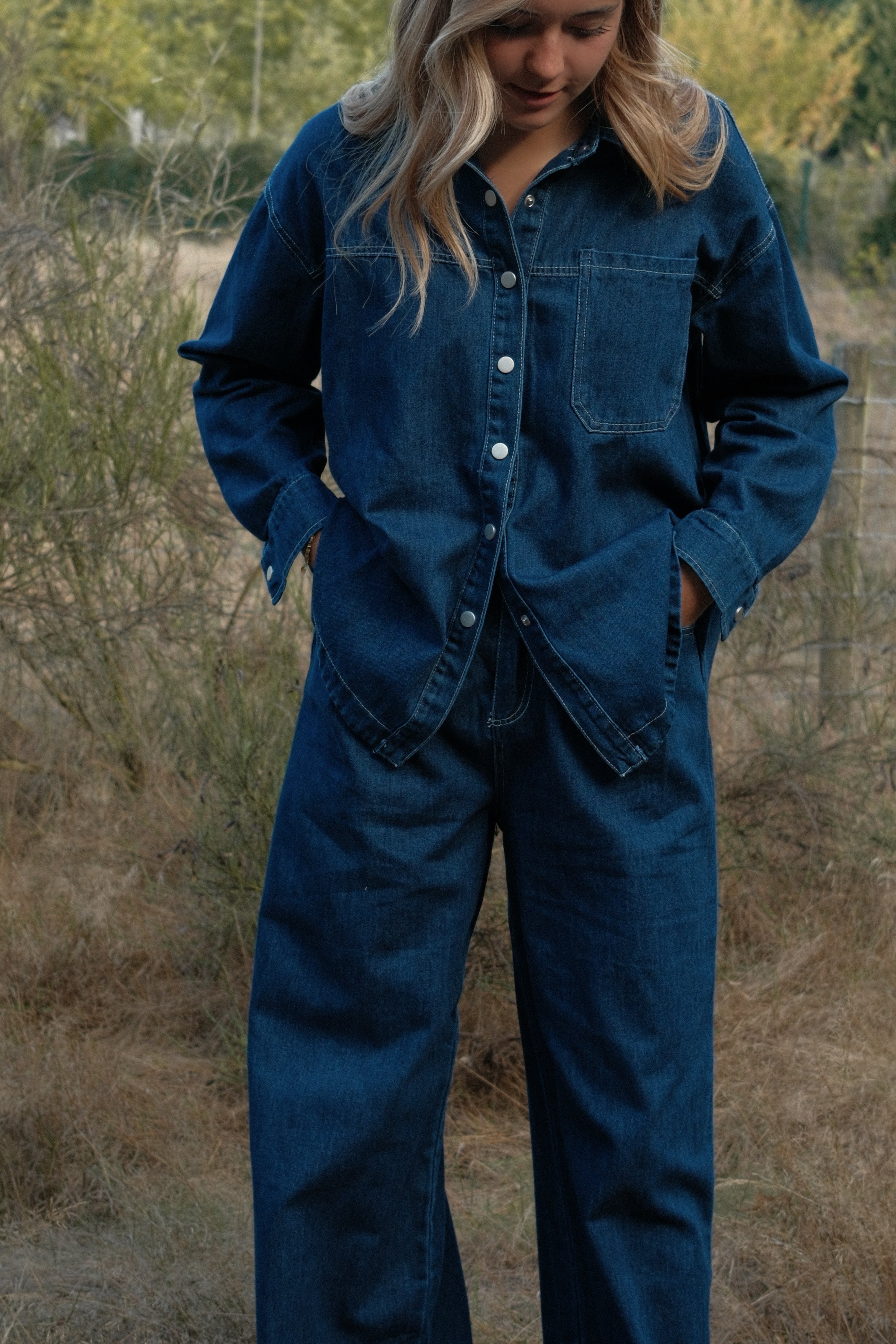 THE DENIM VIENNA SET - BLOUSE