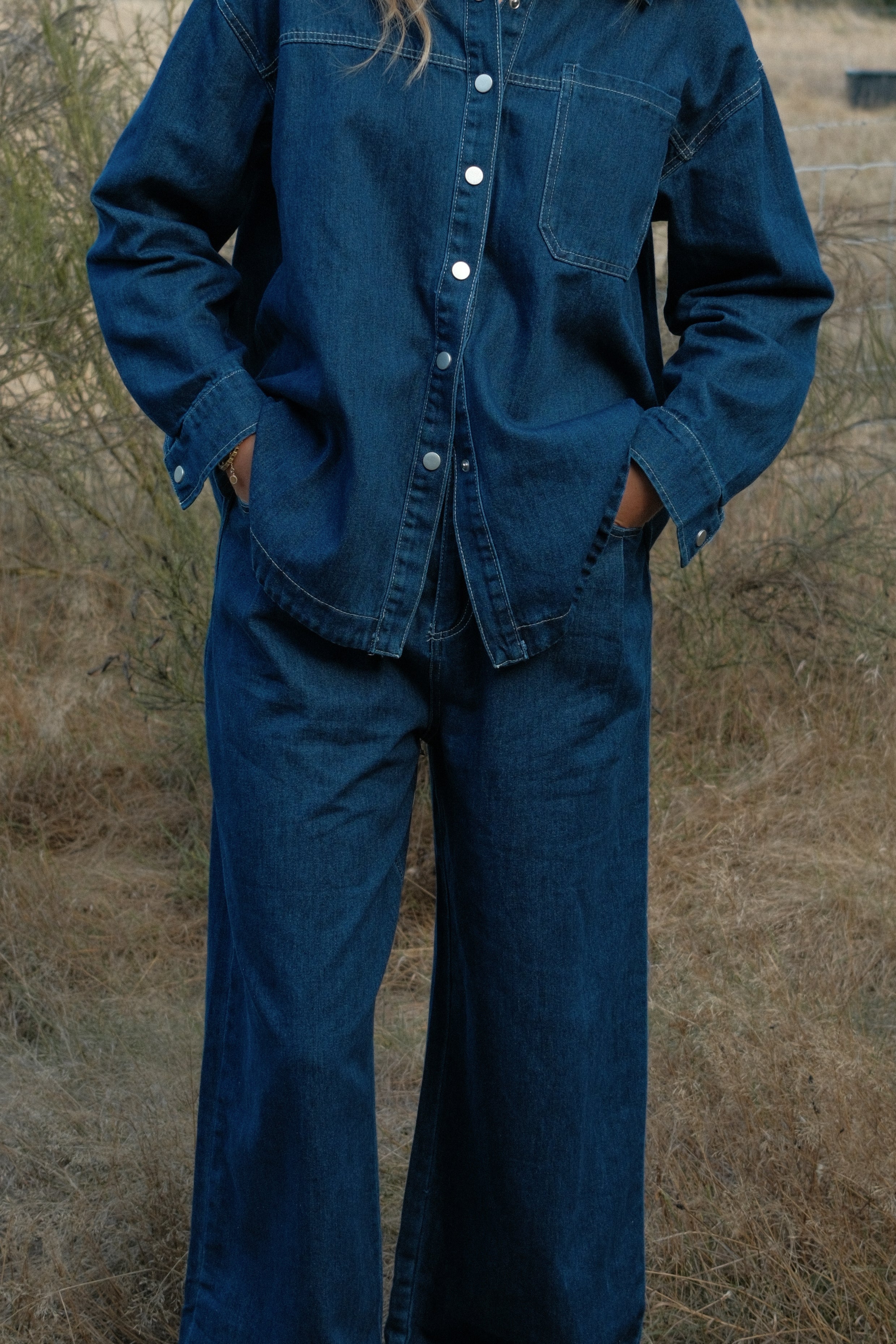 THE DENIM VIENNA SET - BLOUSE