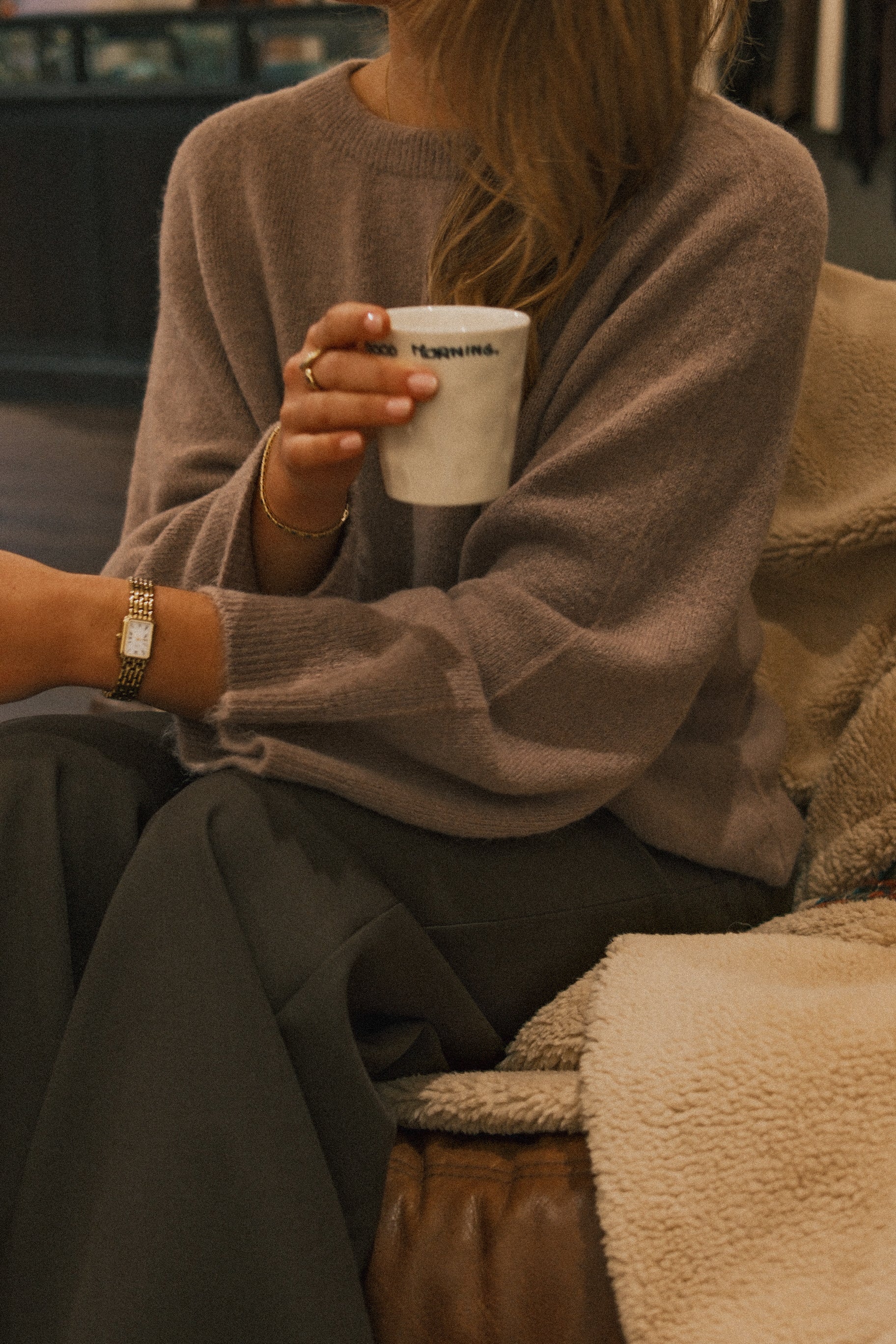 WIDE SLEEVE SARAH KNIT TAUPE