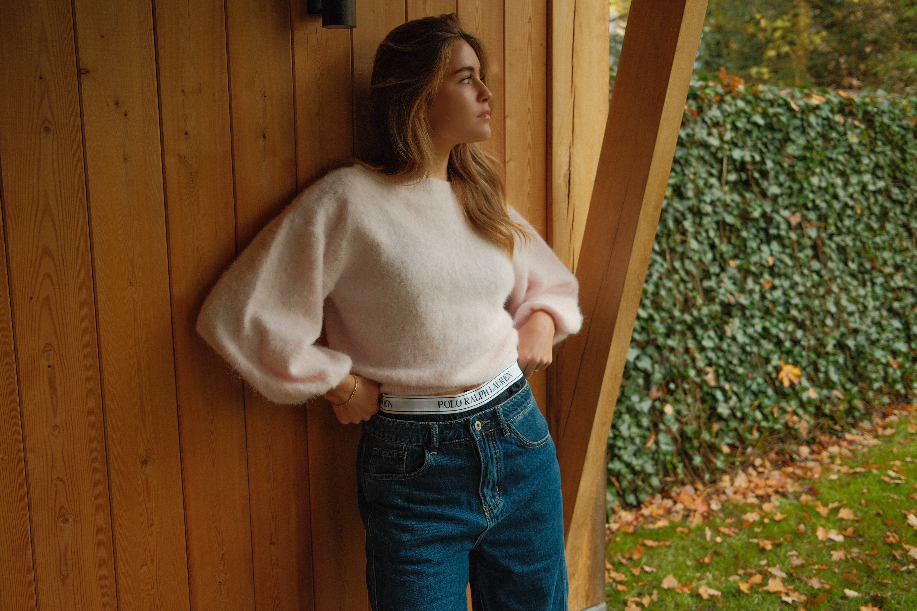 OFF SHOULDER KNIT BABY PINK